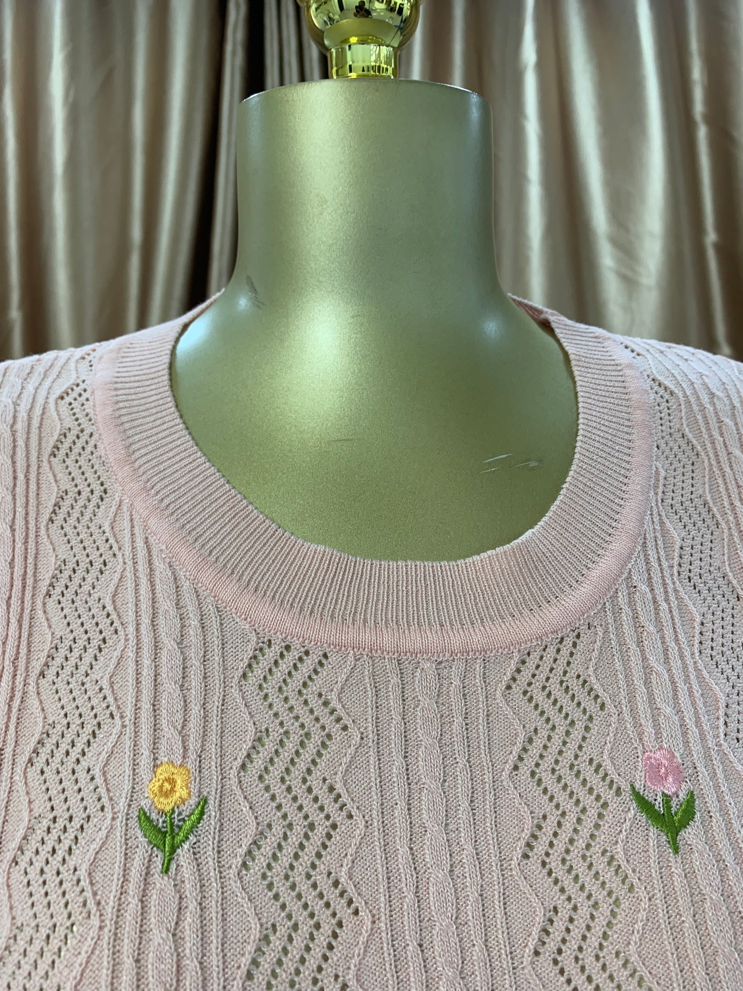 Flower knitted top MID2317