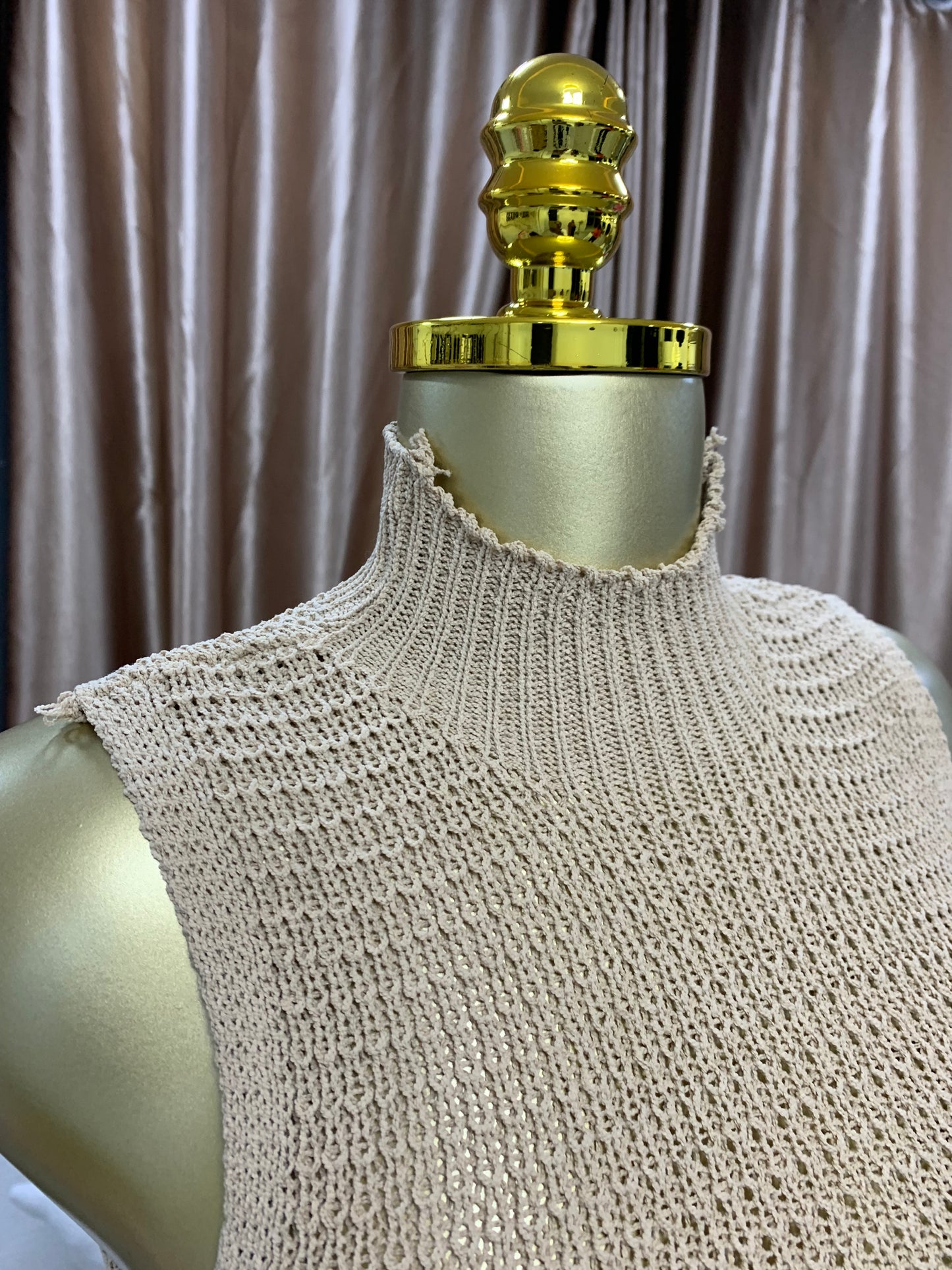 Knitted tassel dress MID123
