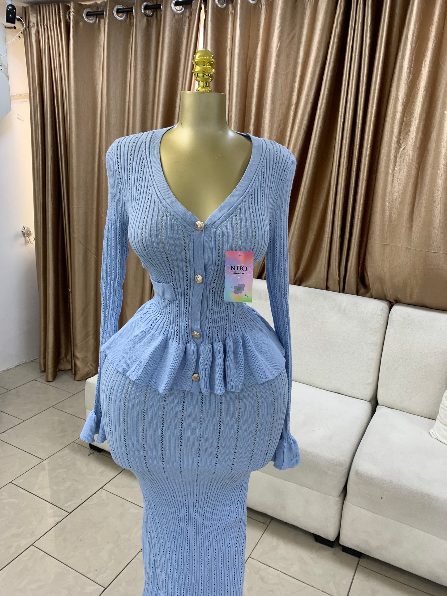 Niki maxi skirt two piece set MID182