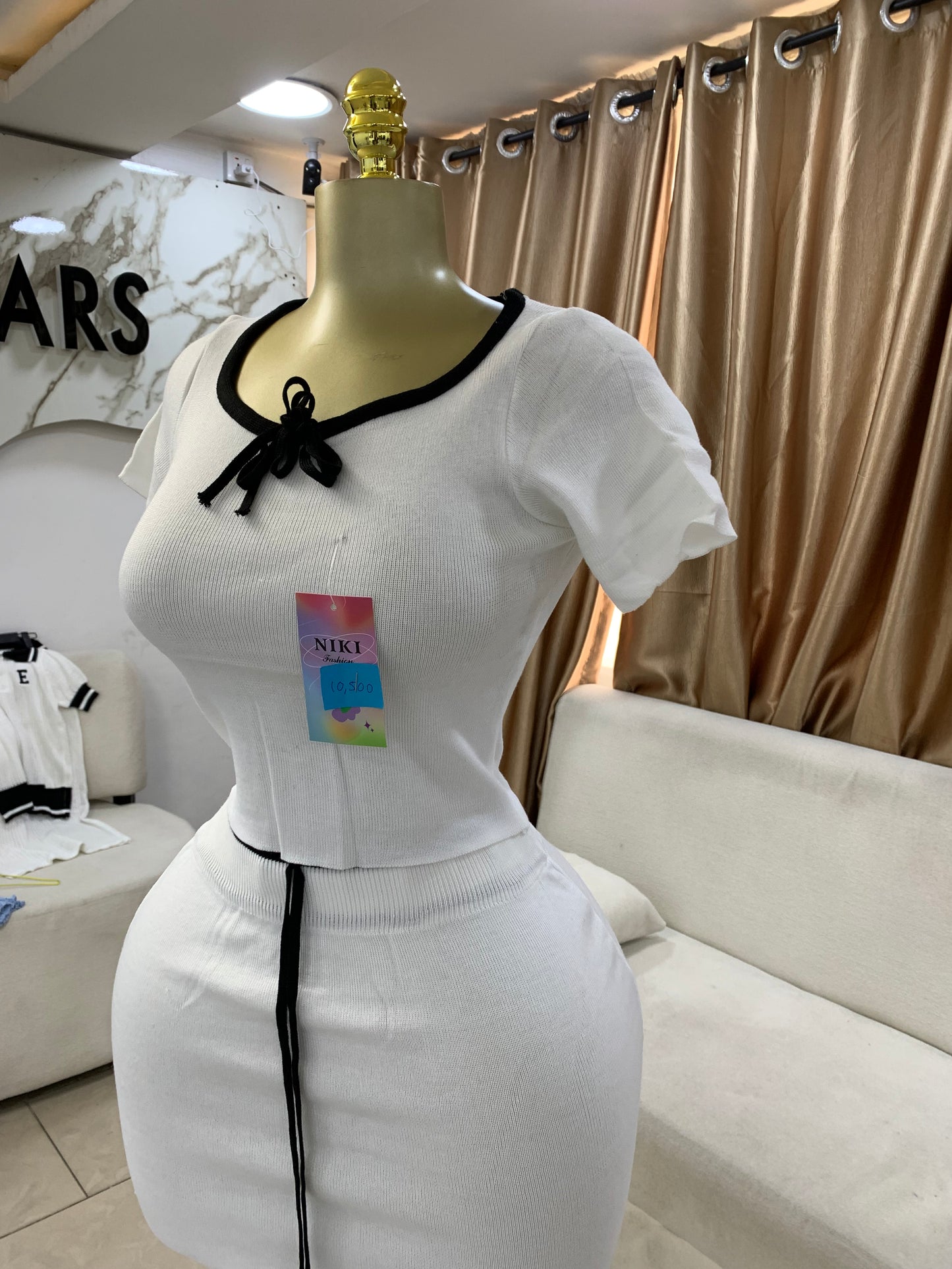 Rope skirt two piece