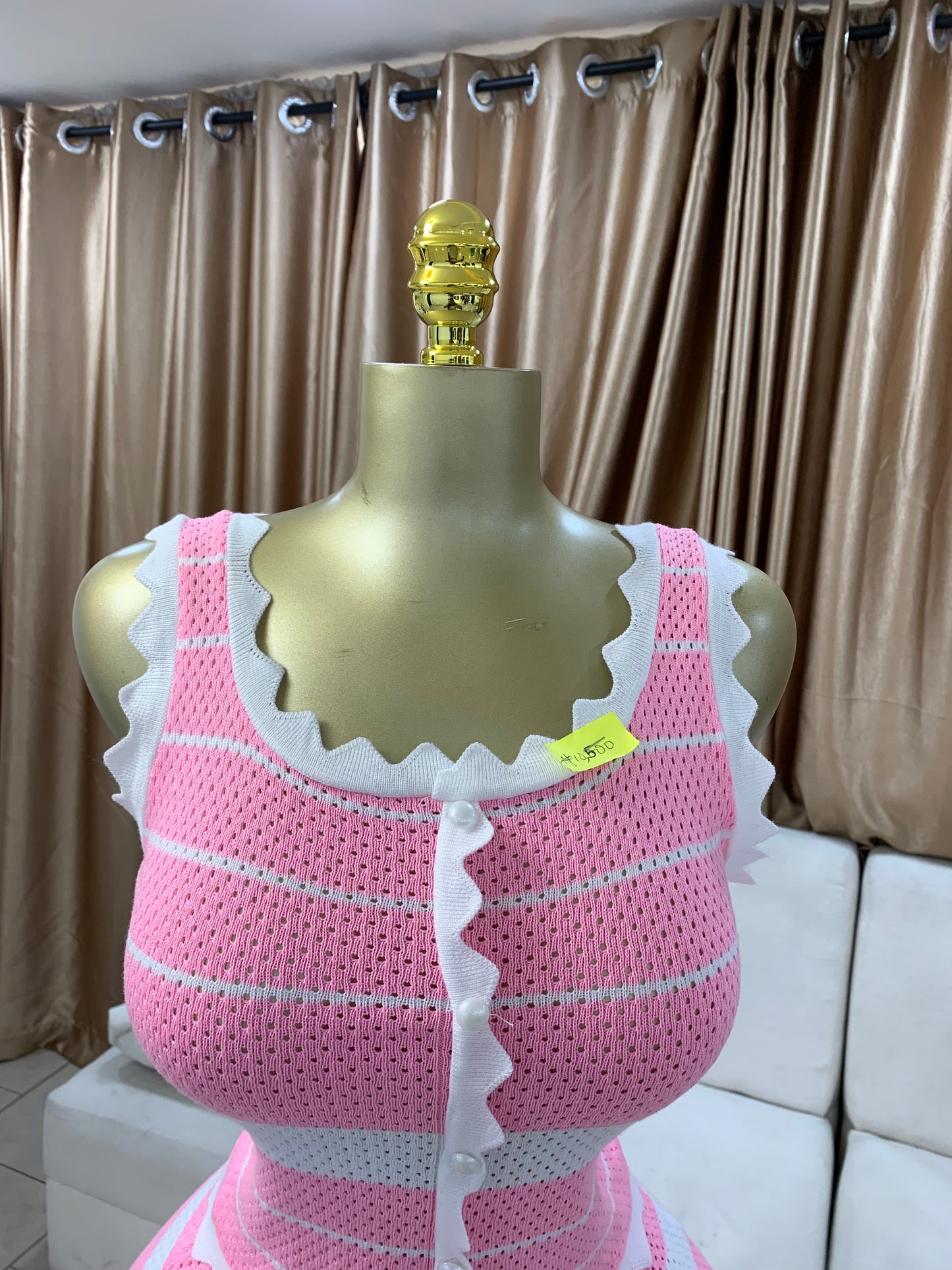Zigzag edge two piece MID671