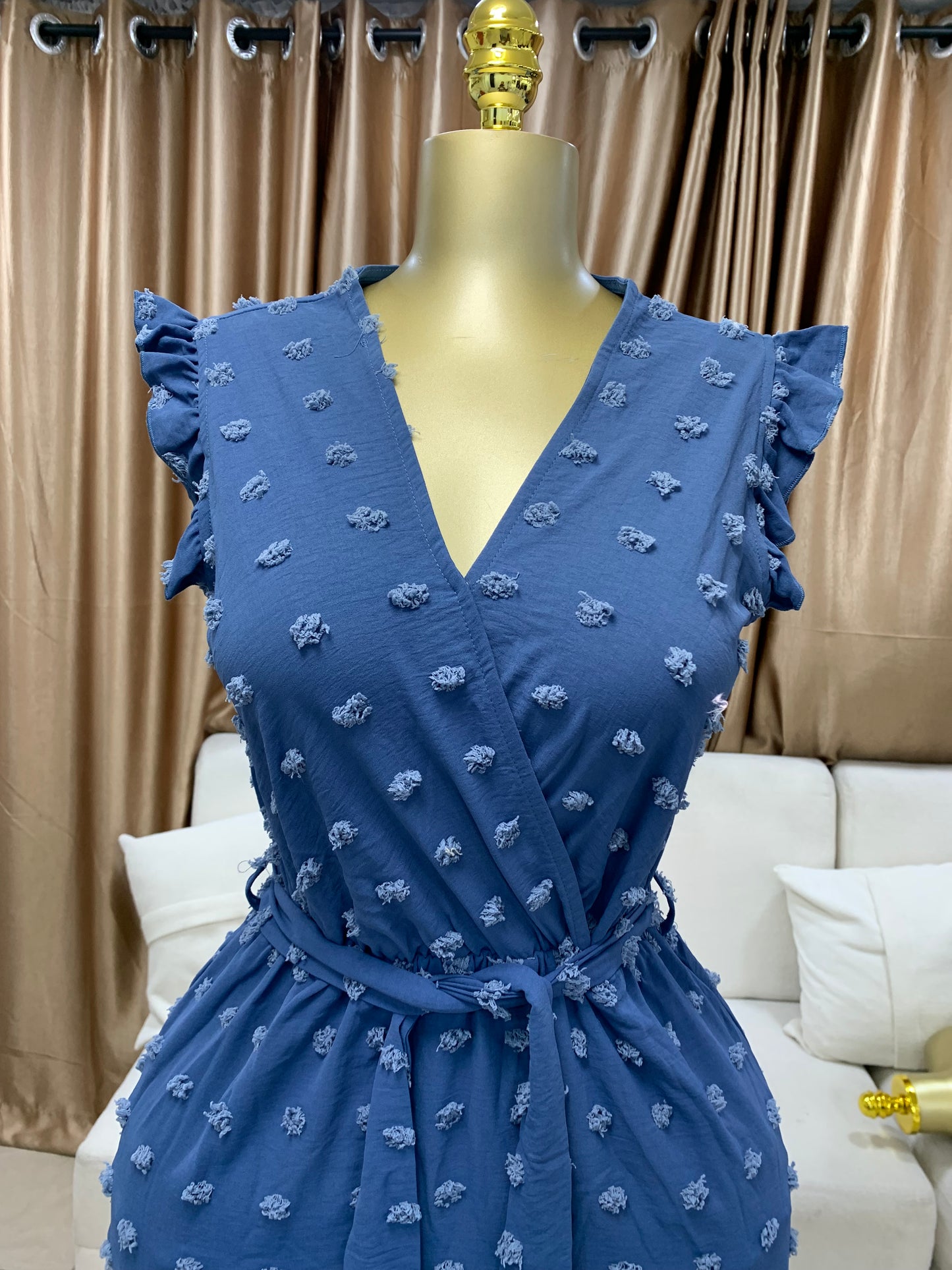 Pimples gown with belt MID106