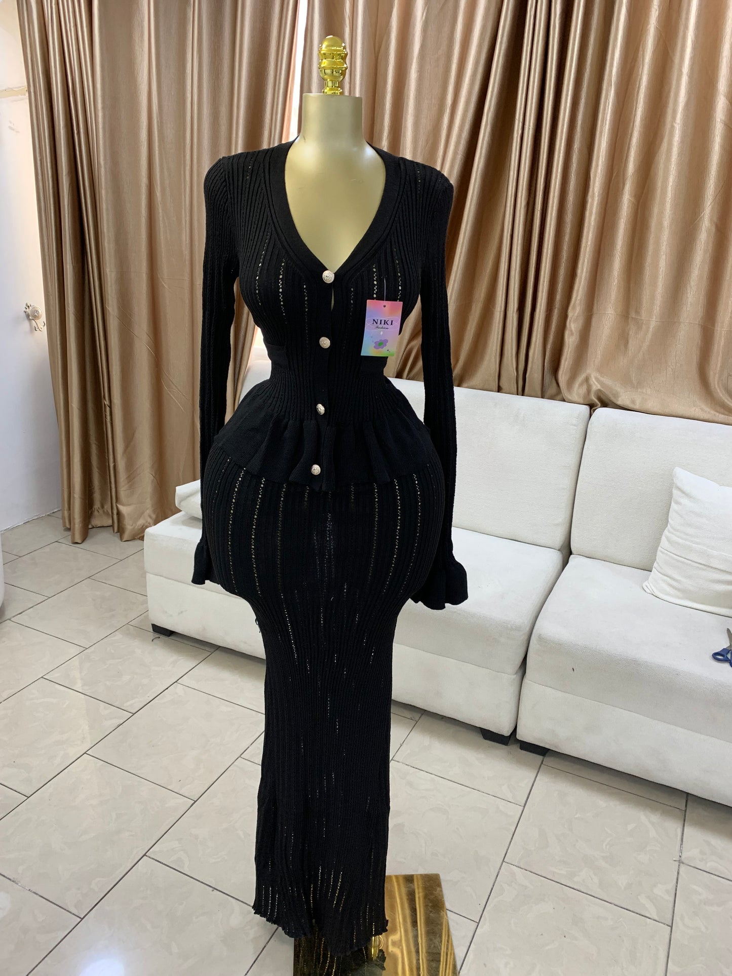 Niki maxi skirt two piece set MID182