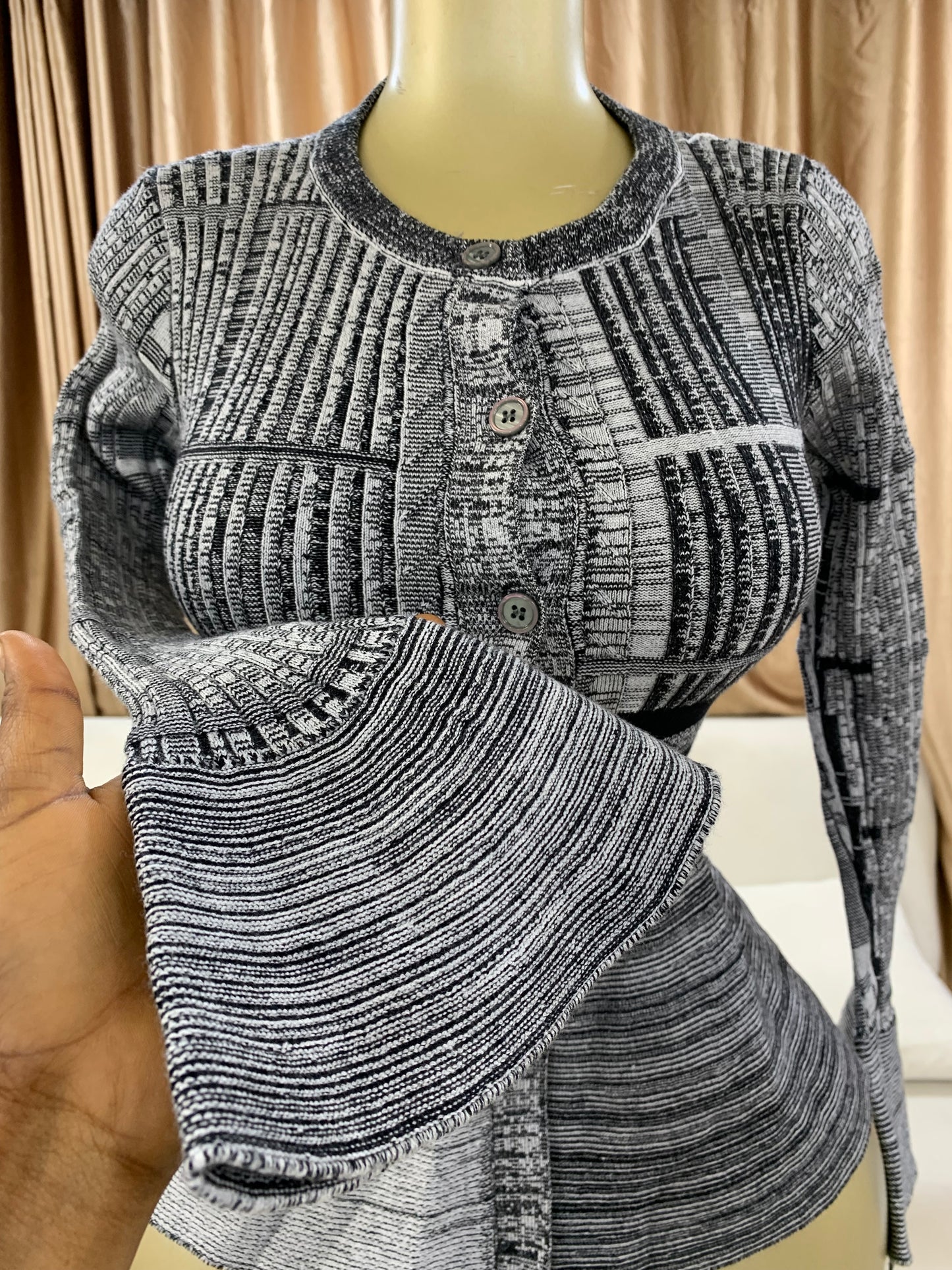 Peplum Ash top MID133