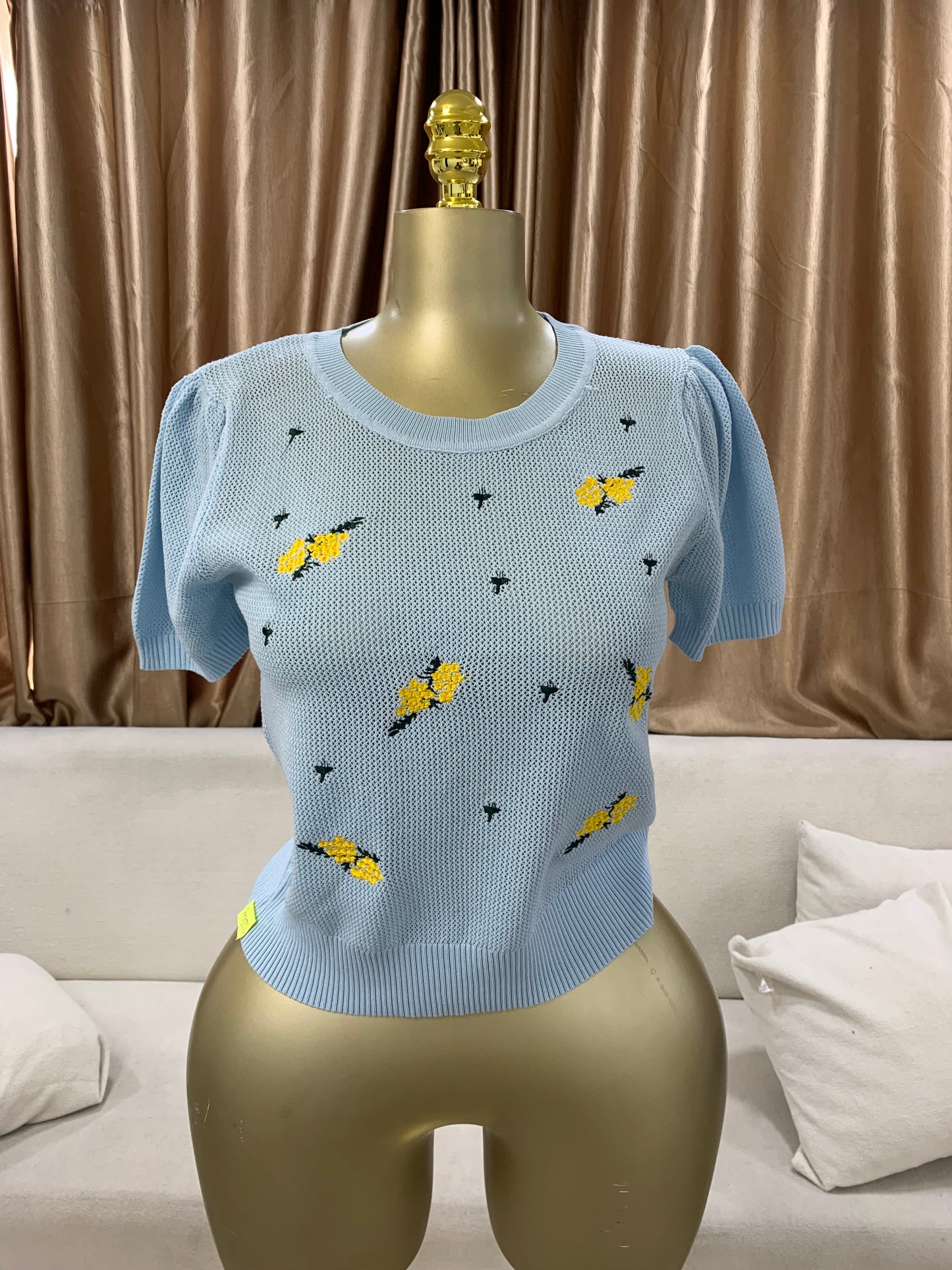 Yellow flower top MID2317