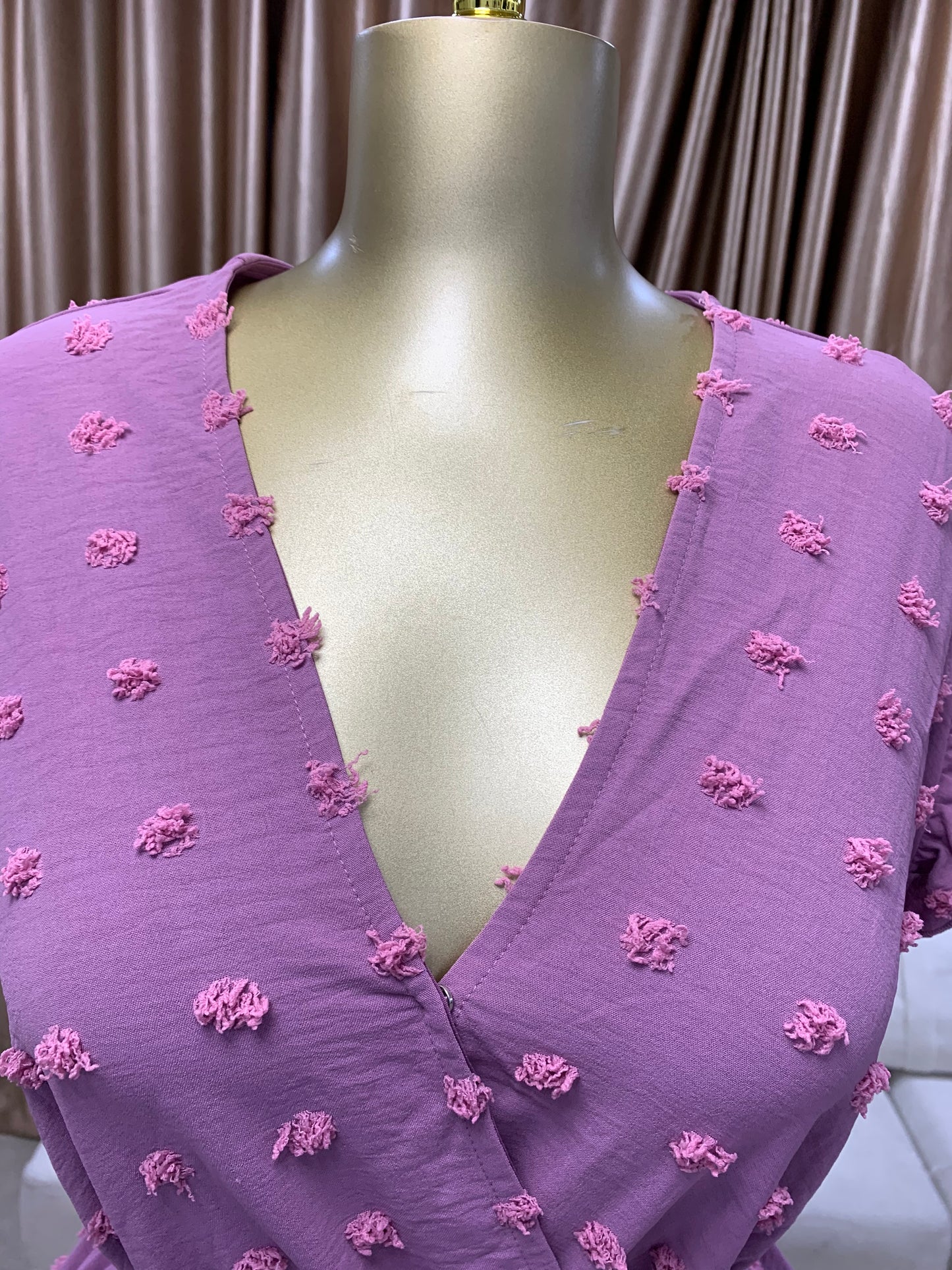Pimples gown with belt MID106