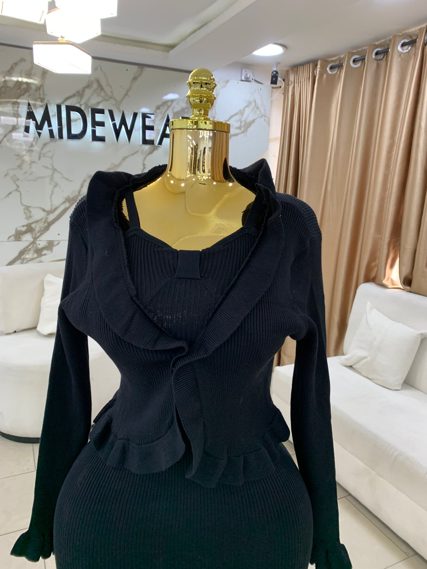 Nude jacket and gown two piece MID4216