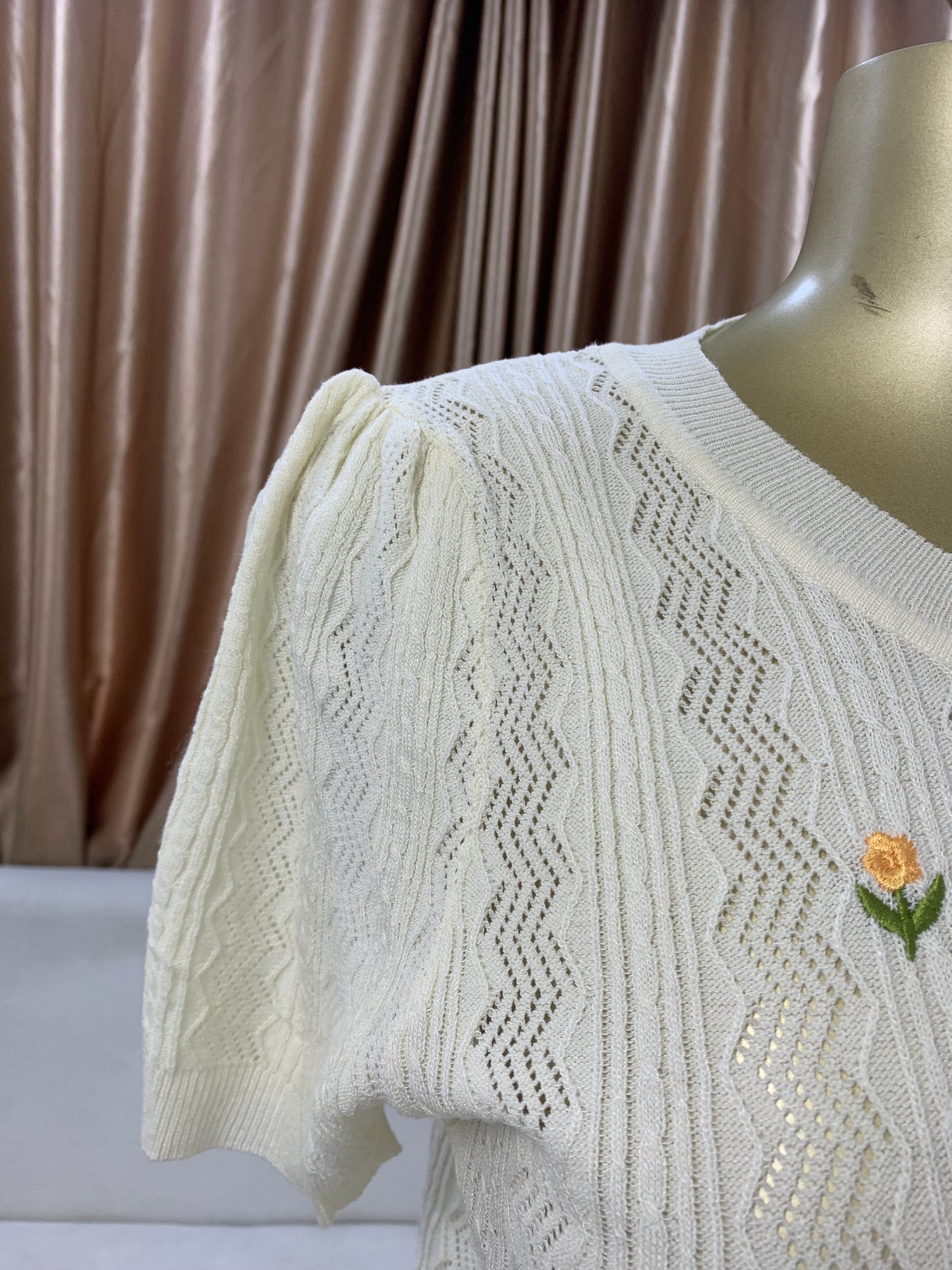 Flower knitted top MID2317