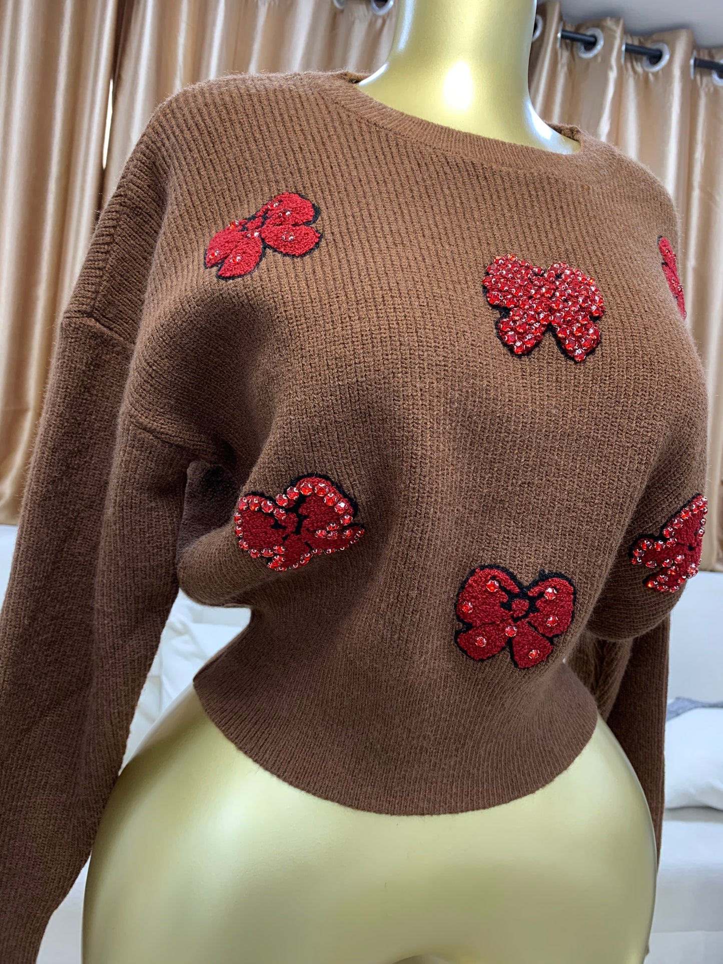 Knitted crop cardigan MIDE107