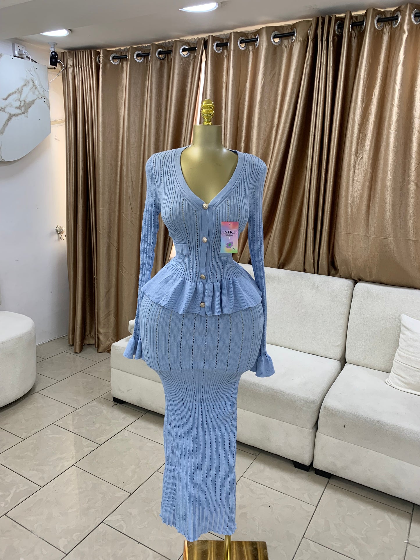 Niki maxi skirt two piece set MID182
