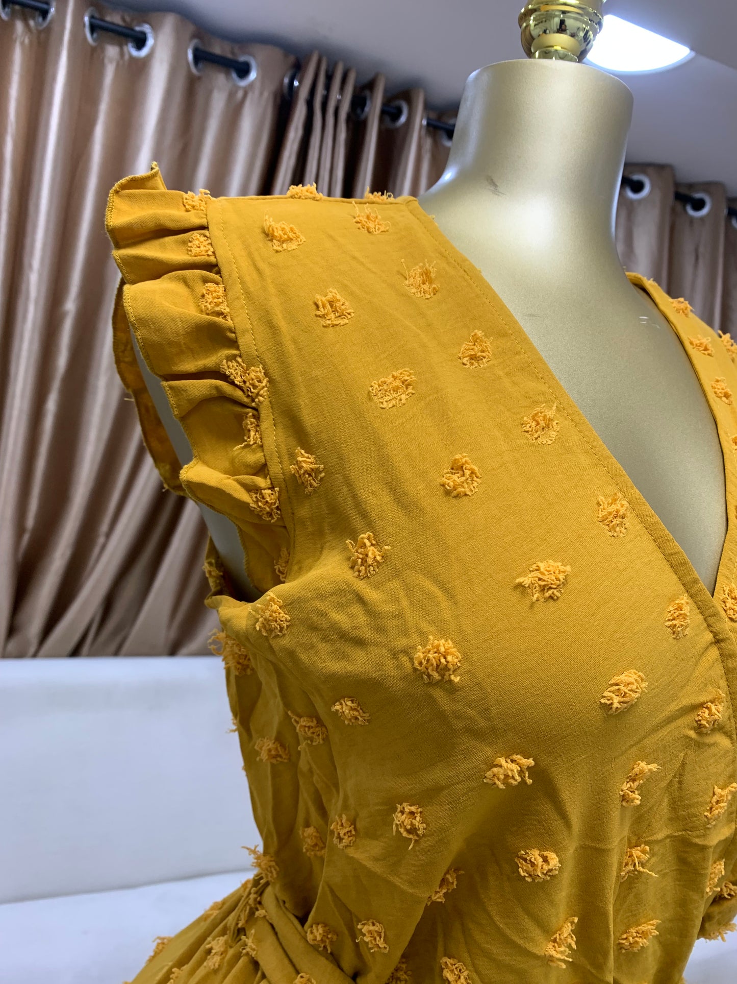 Pimples gown with belt MID106