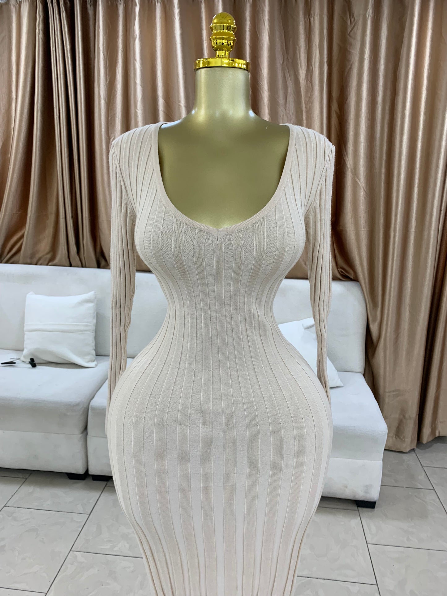 White fox gown
