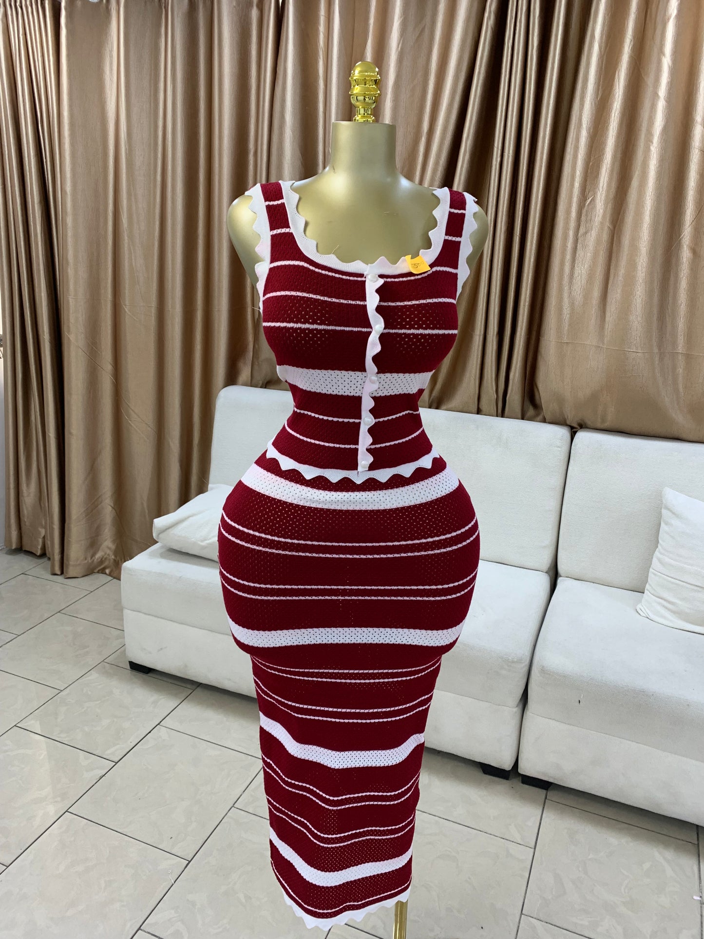 Zigzag edge two piece MID671