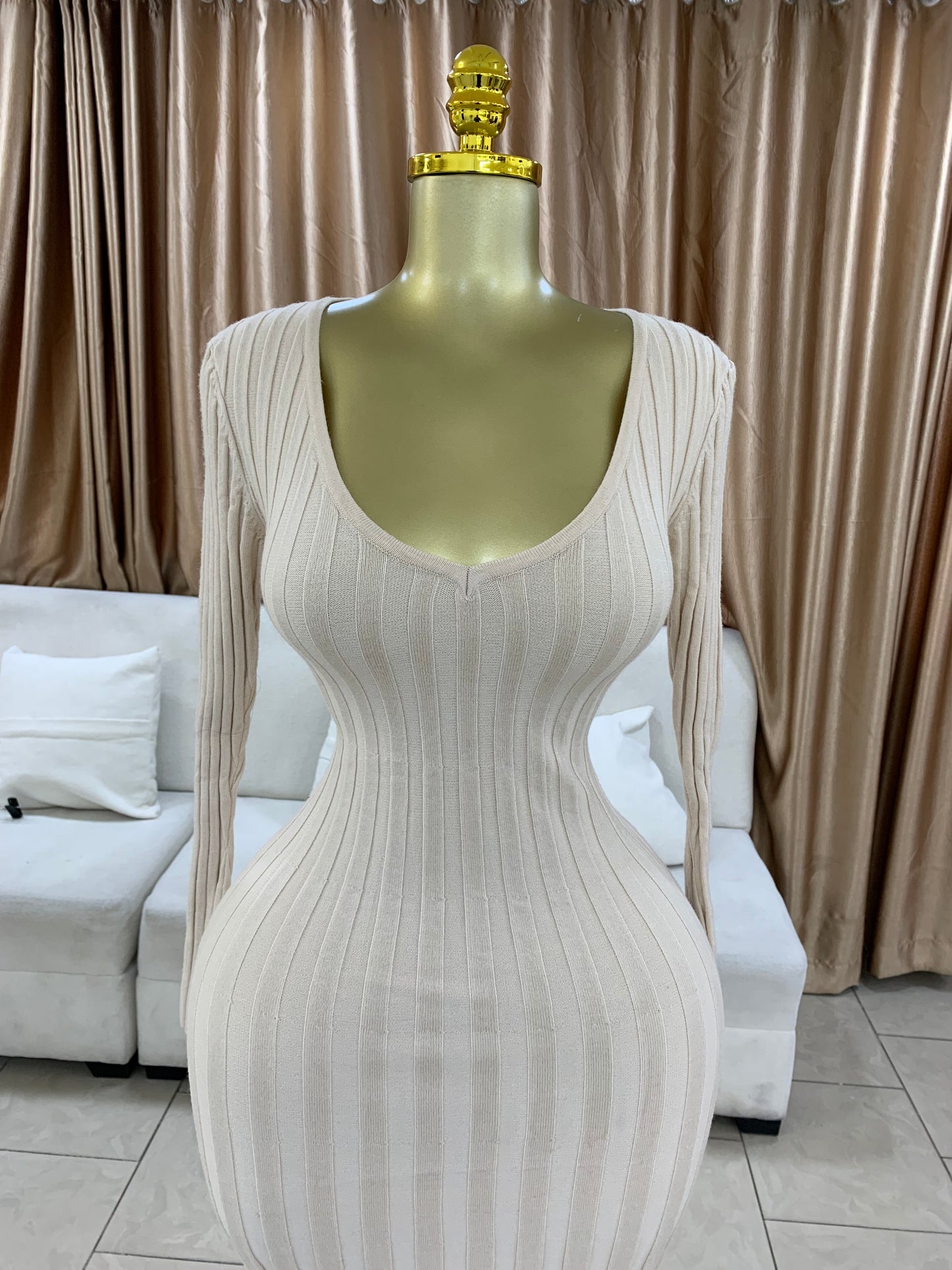 White fox gown