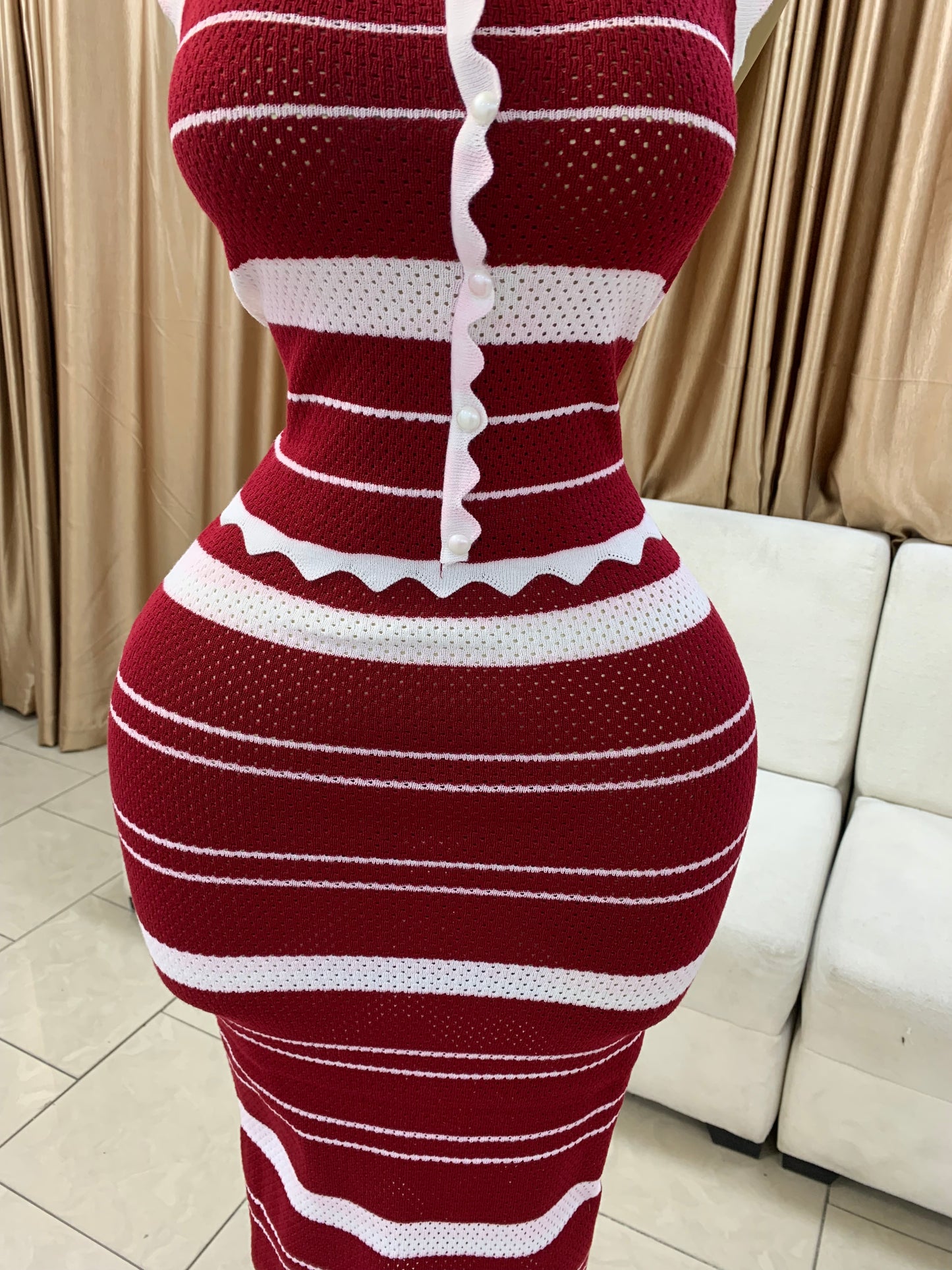 Zigzag edge two piece MID671