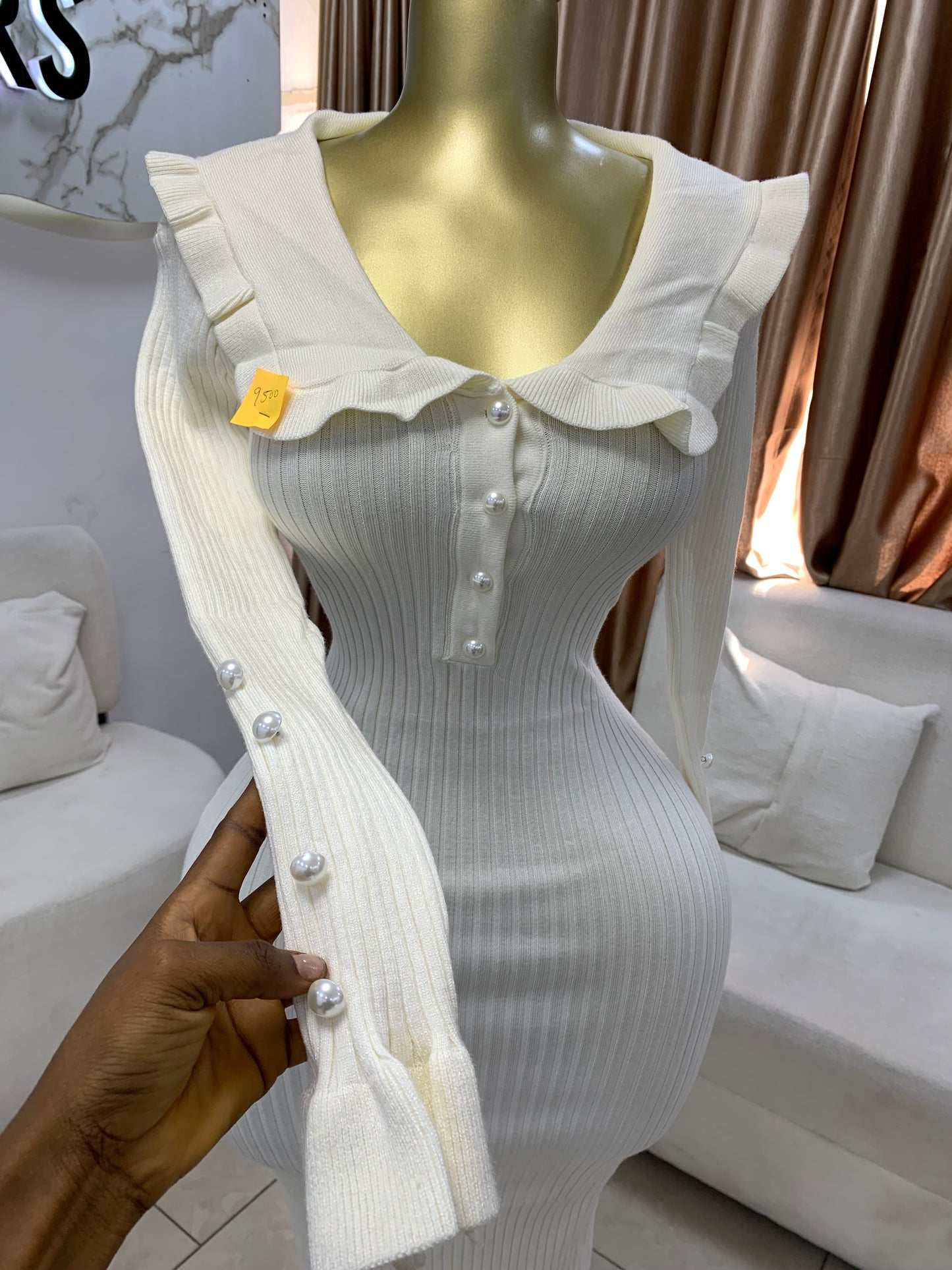 White cape gown MID603