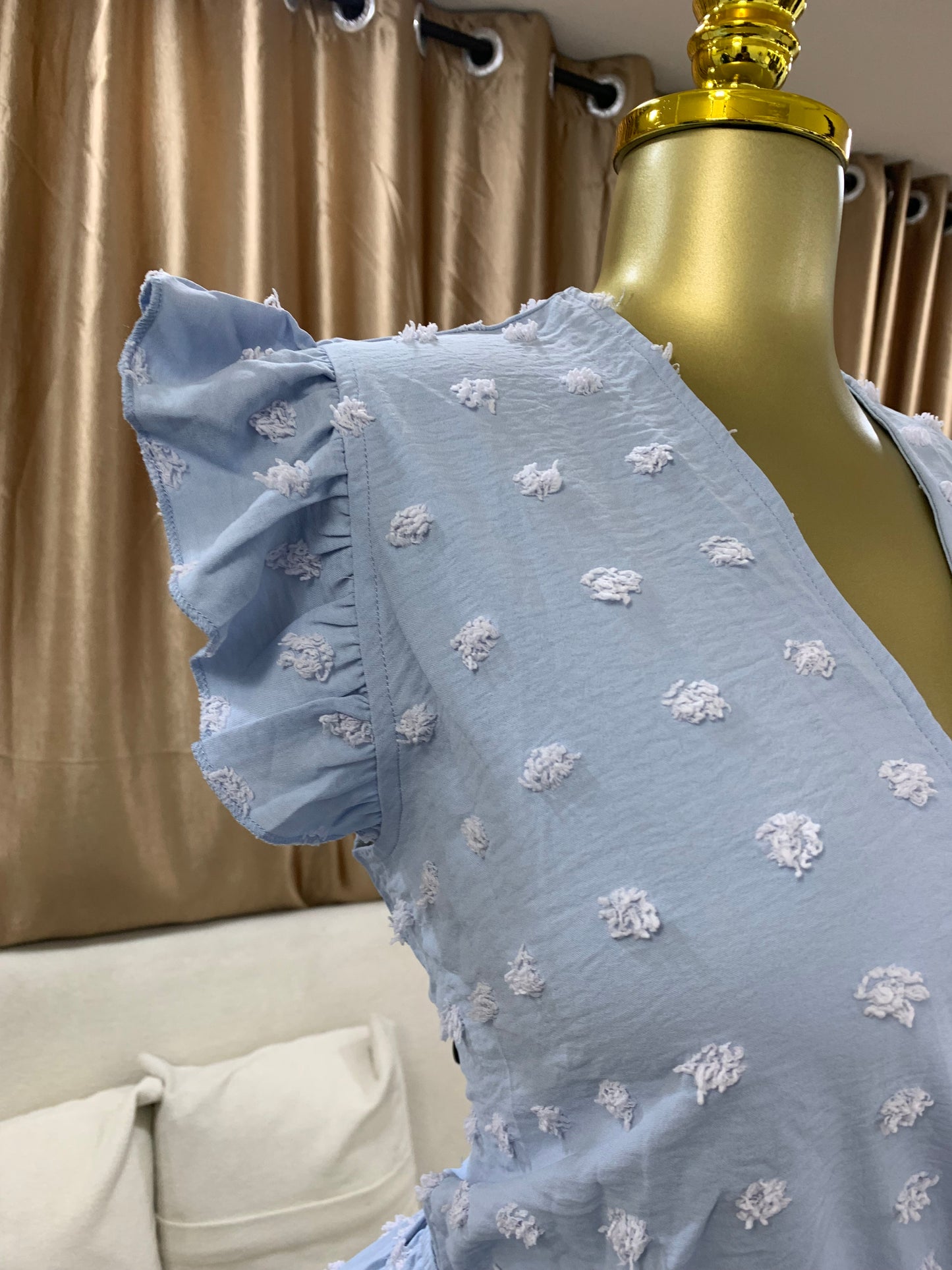 Pimples gown with belt MID106