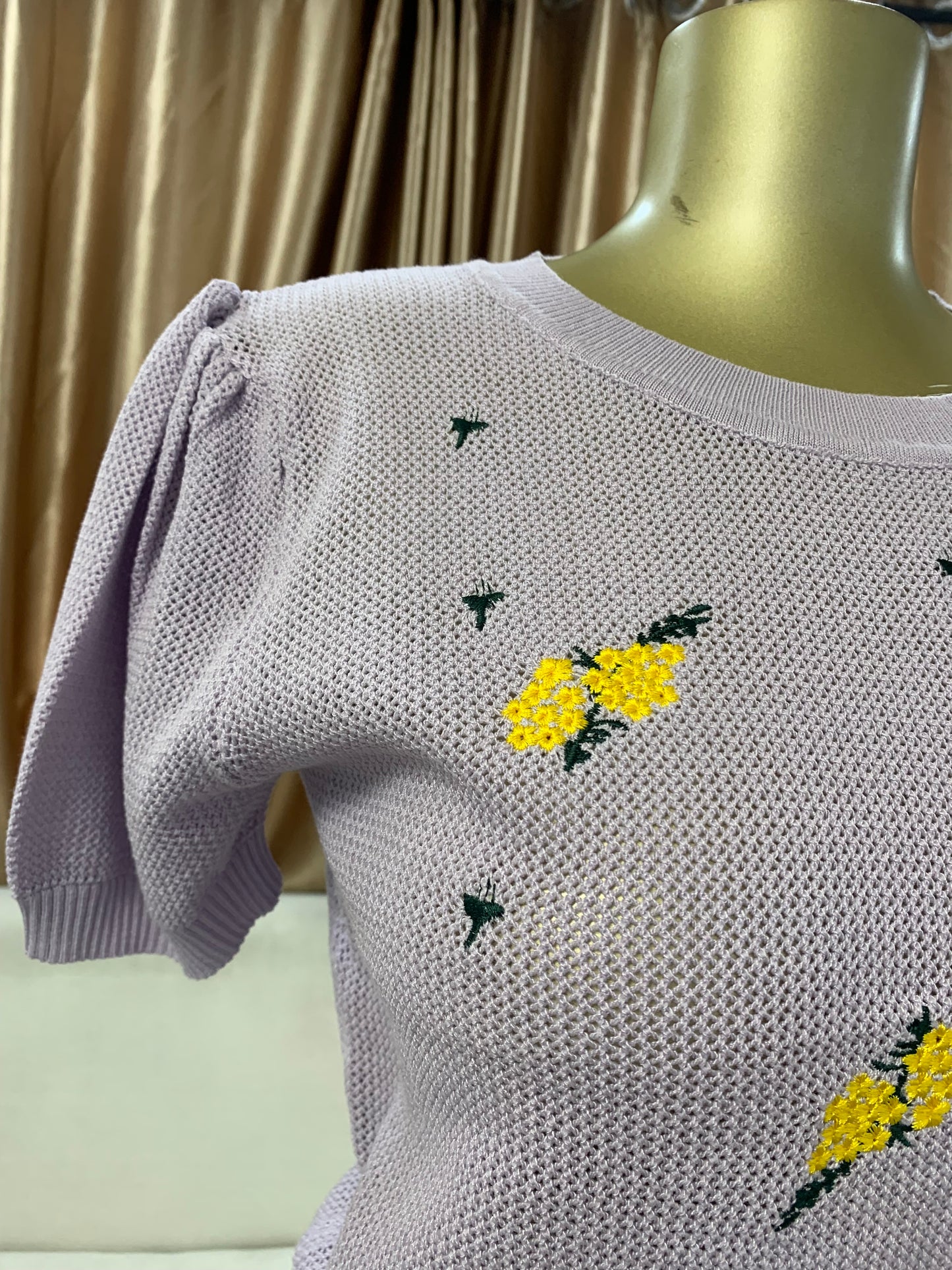 Yellow flower top MID2317
