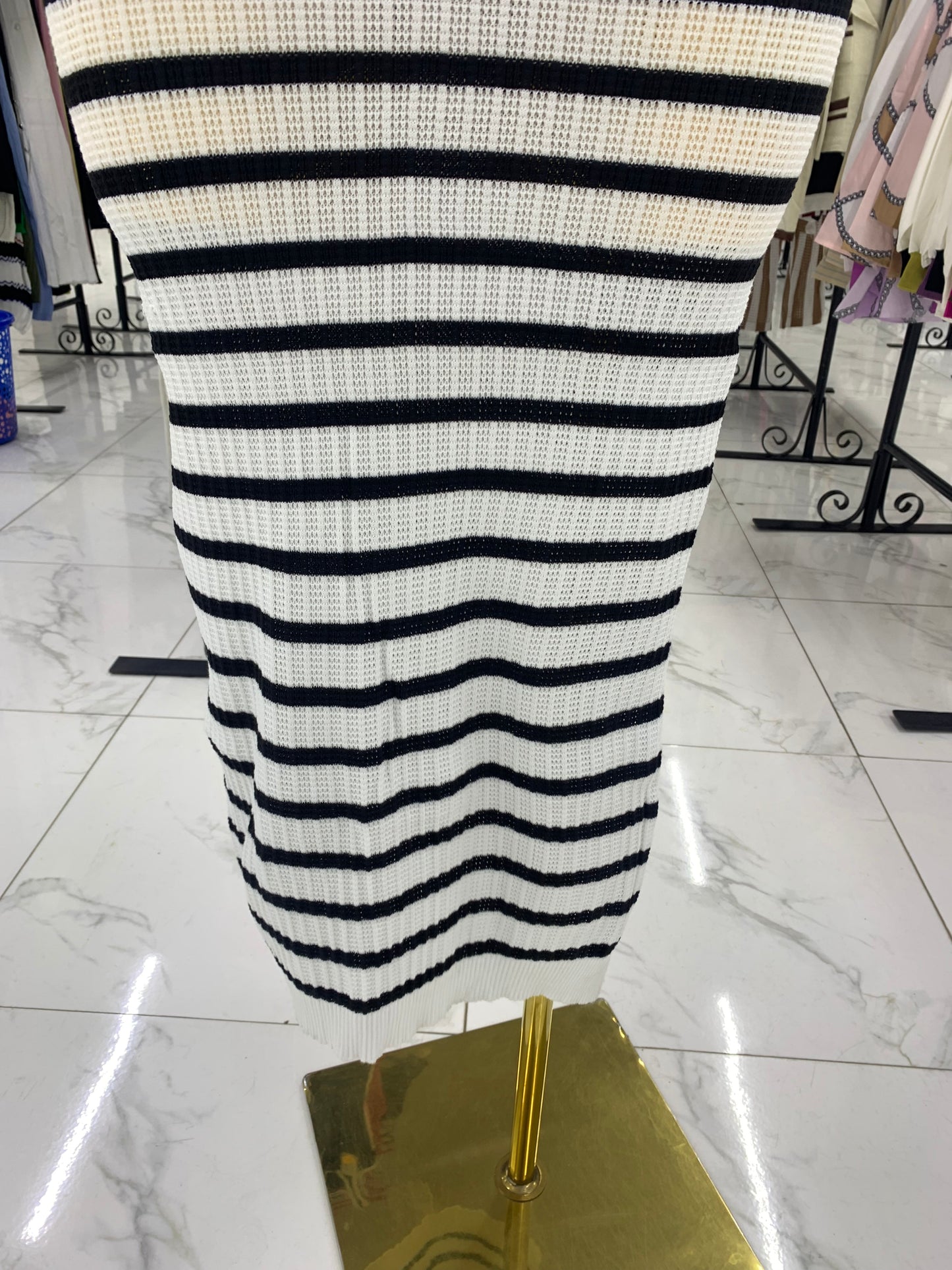 Niki monochrome gown MID691