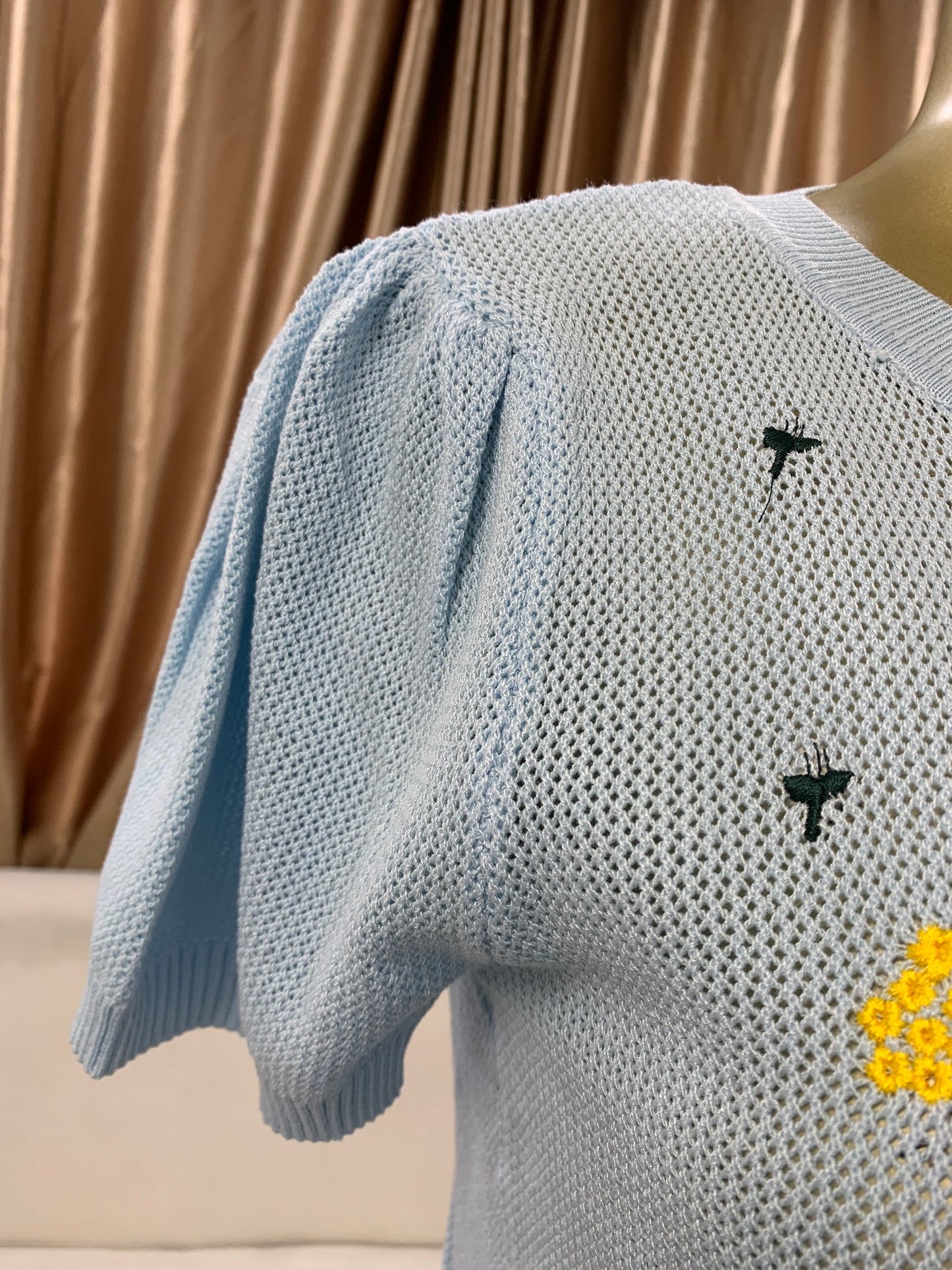 Yellow flower top MID2317