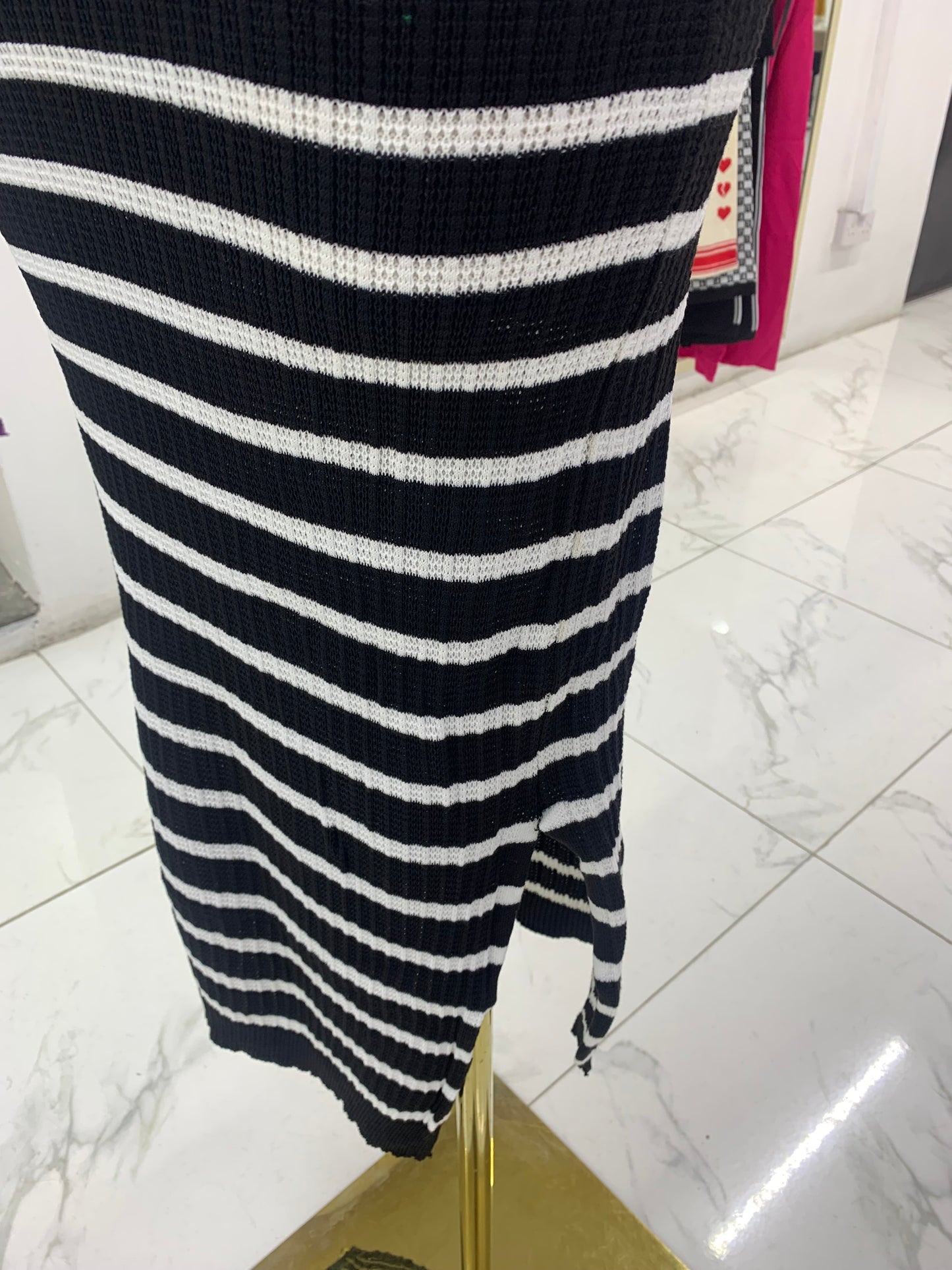 Niki monochrome gown MID691