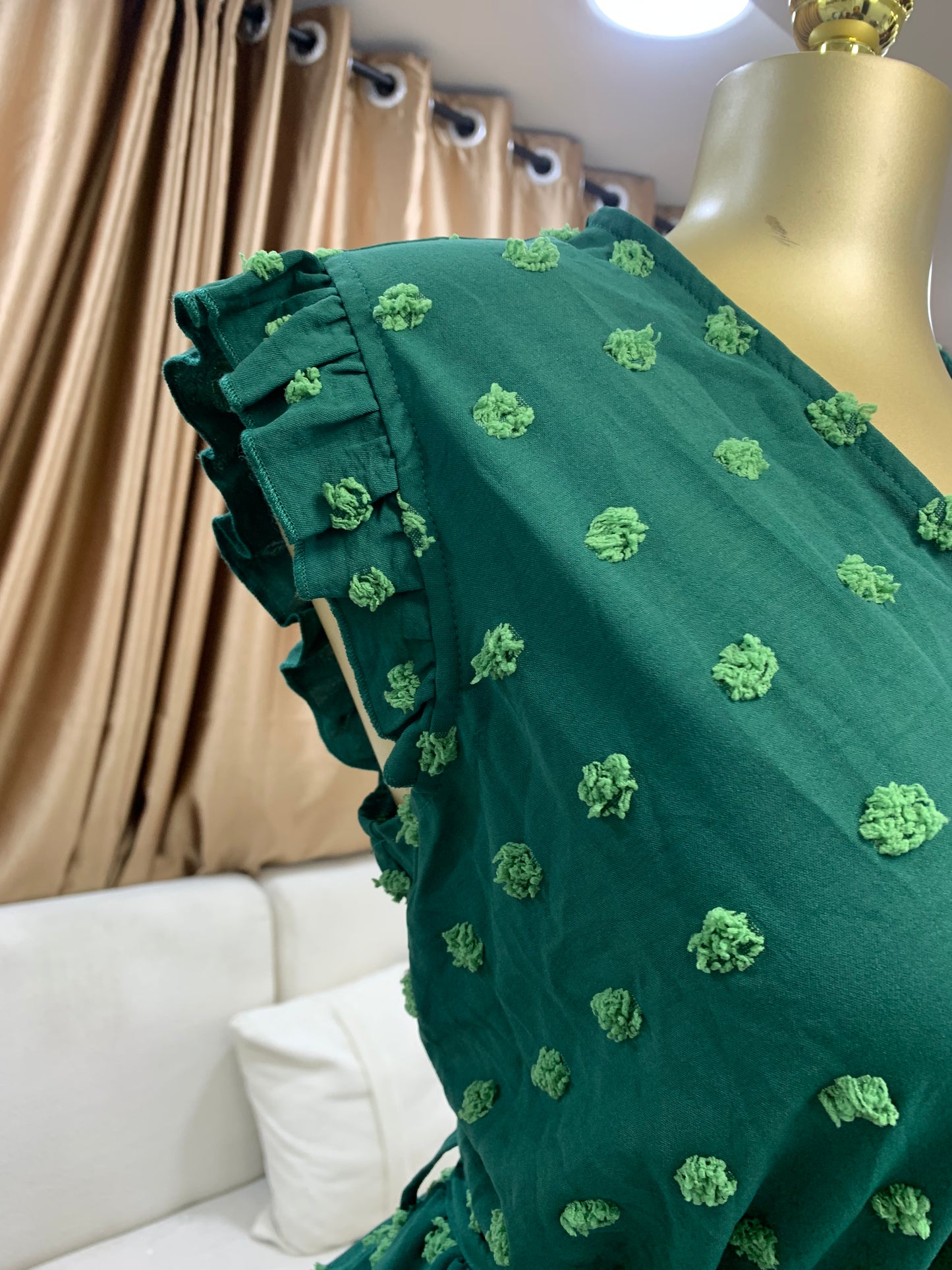 Pimples gown with belt MID106