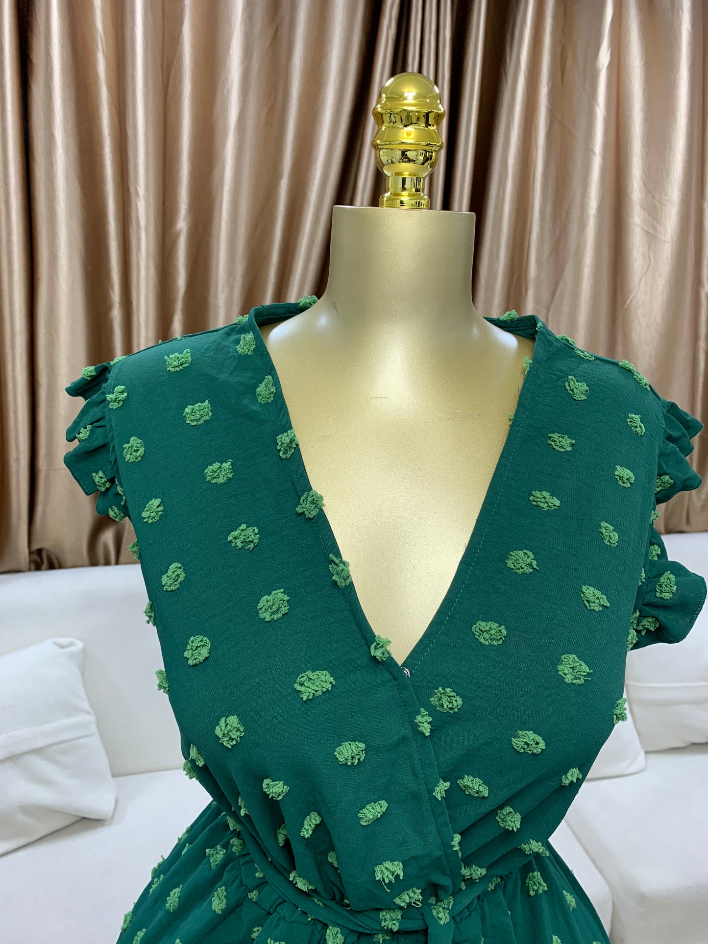 Pimples gown with belt MID106