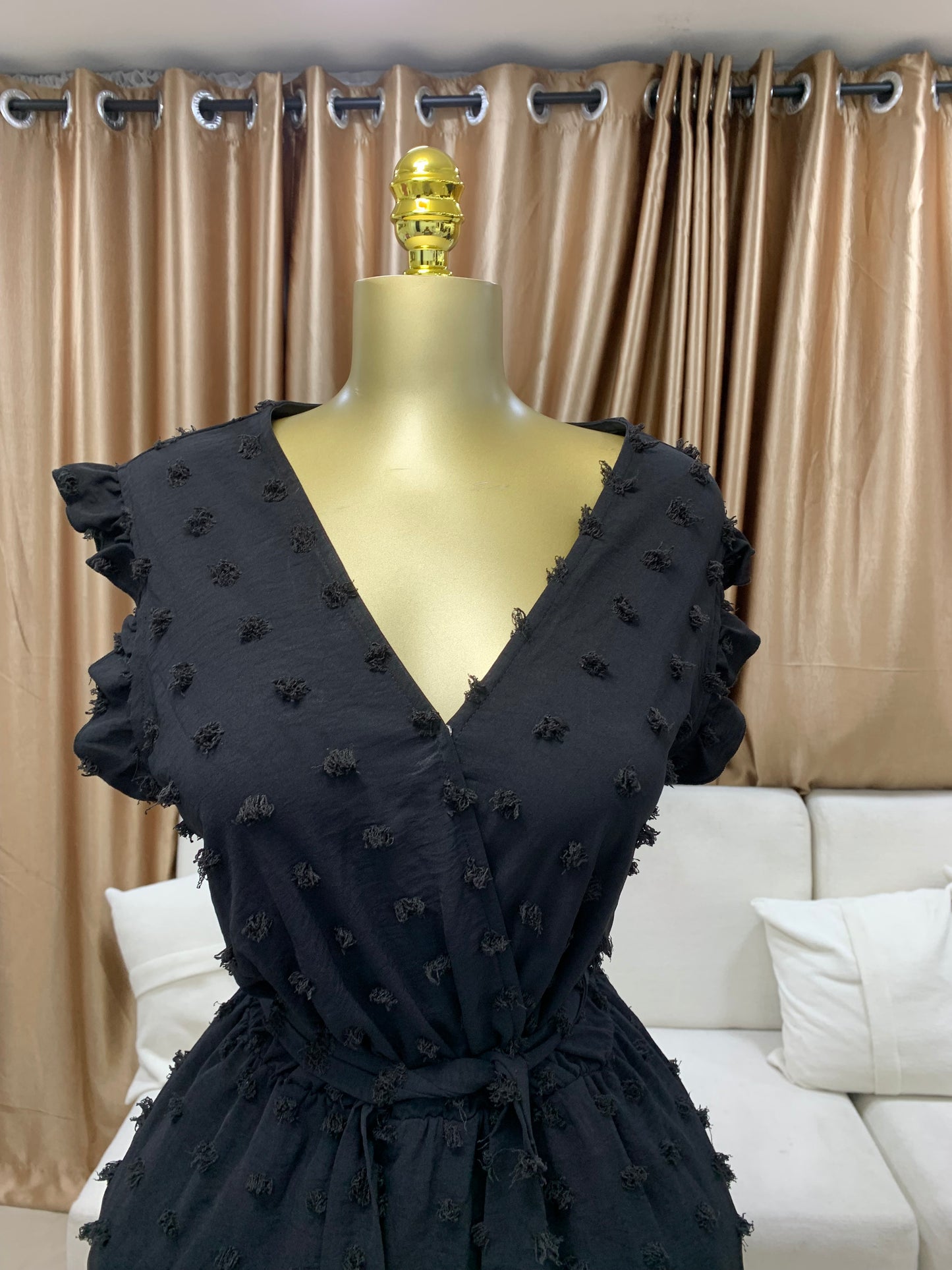 Pimples gown with belt MID106