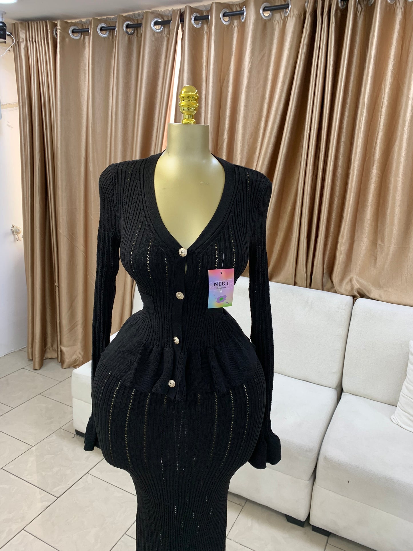 Niki maxi skirt two piece set MID182