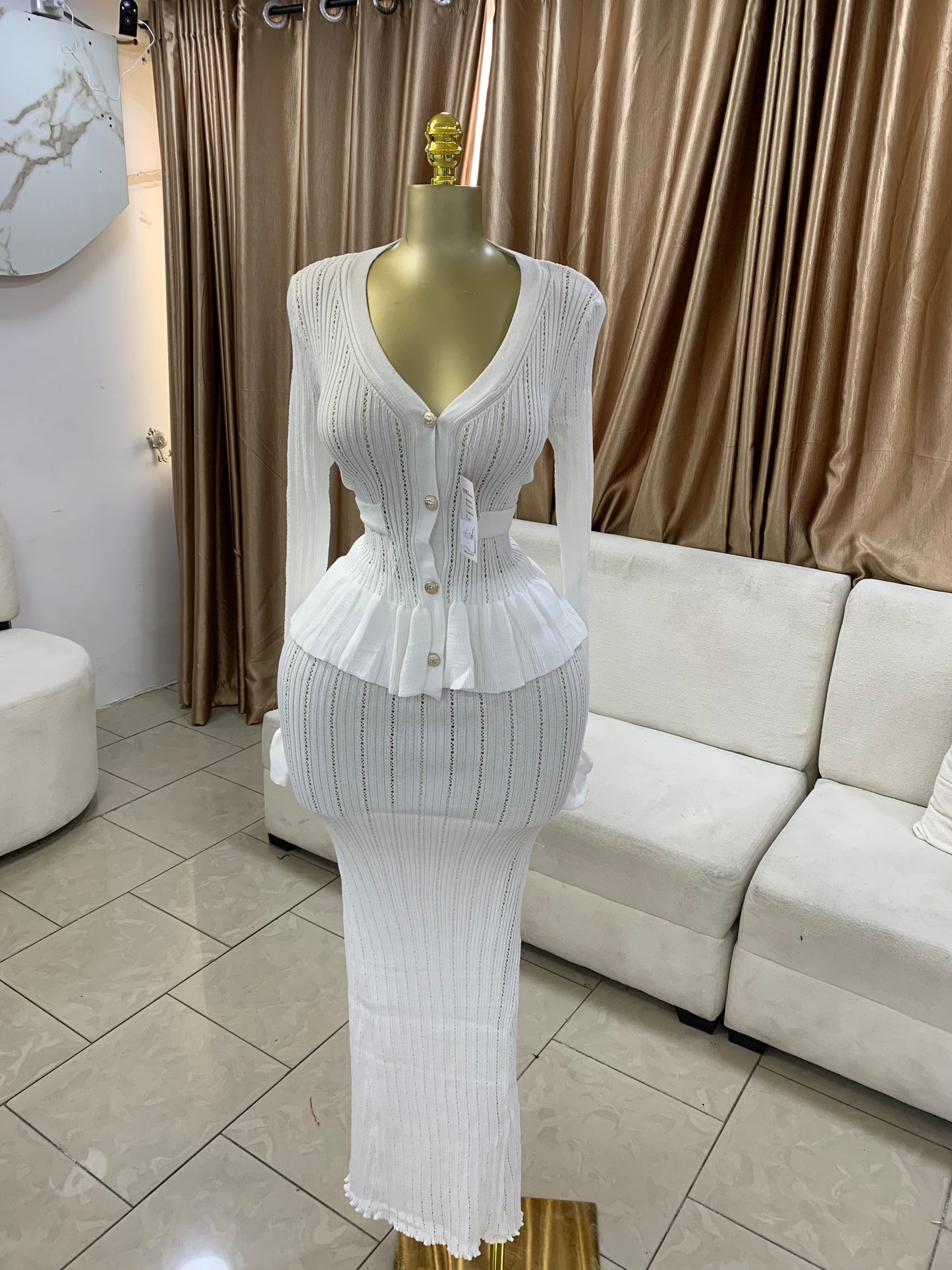 Niki maxi skirt two piece set MID182