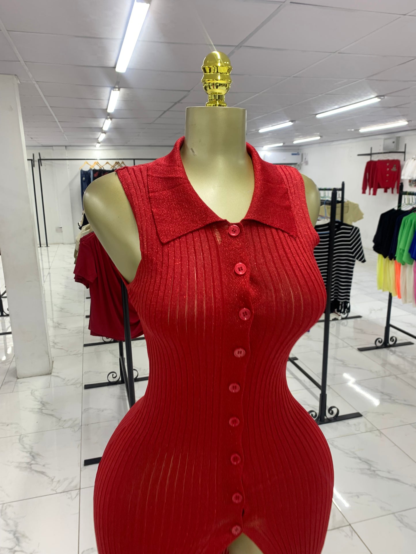 Shinny leggings gown MID137