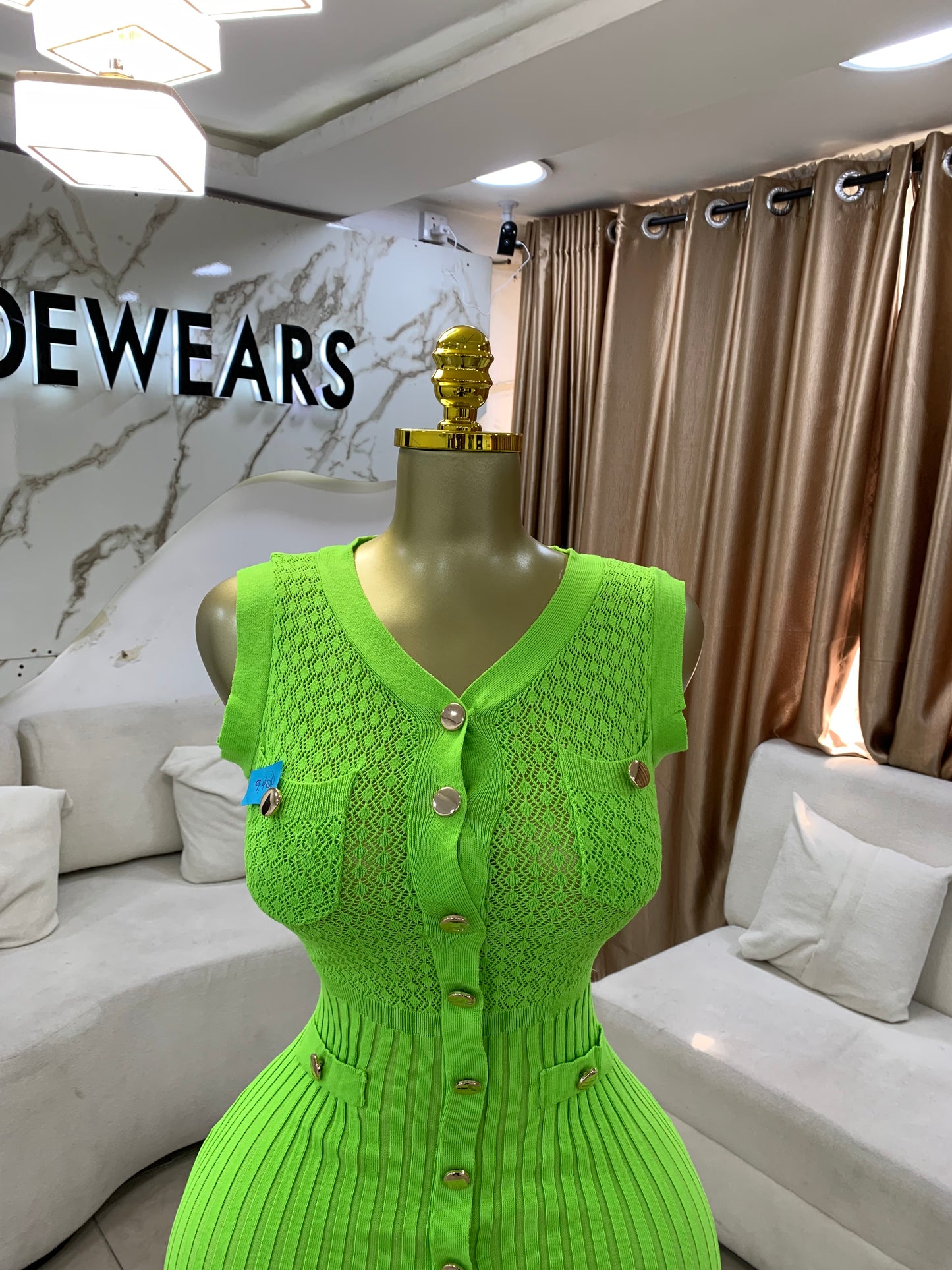 Zara gold sleeveless dress MID132