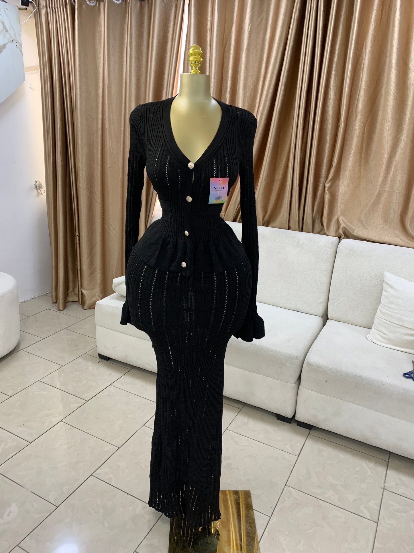Niki maxi skirt two piece set MID182