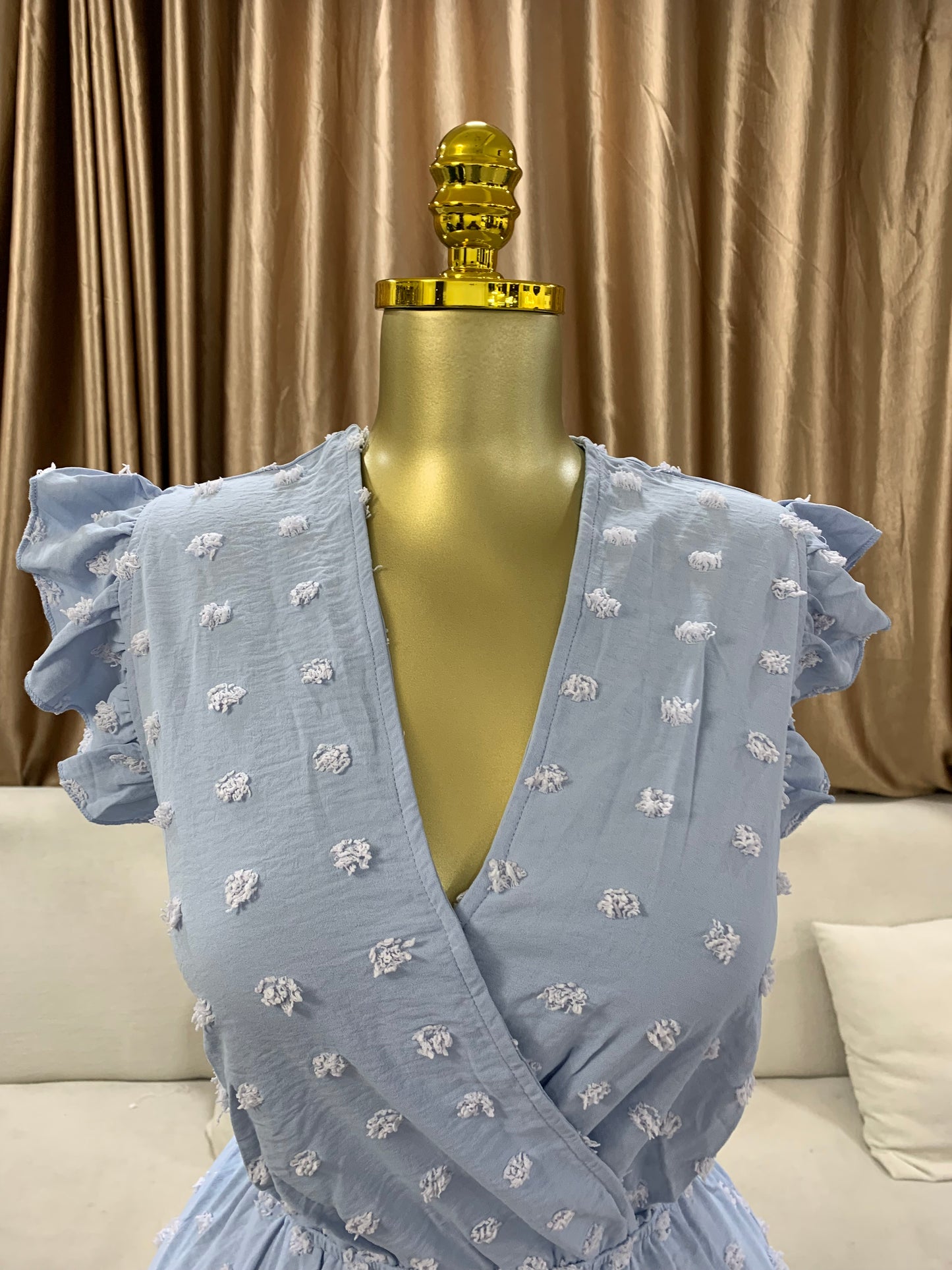 Pimples gown with belt MID106