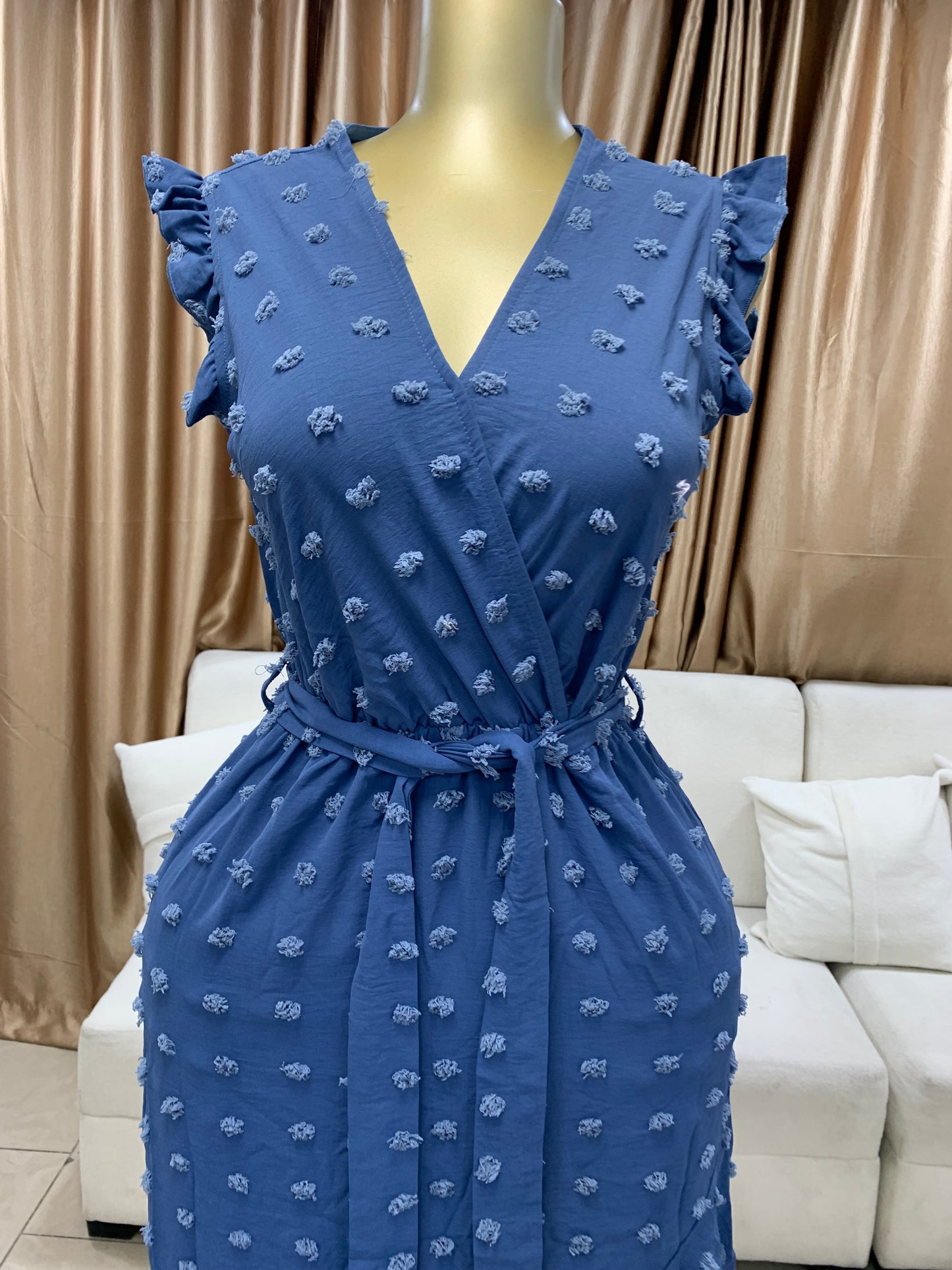 Pimples gown with belt MID106
