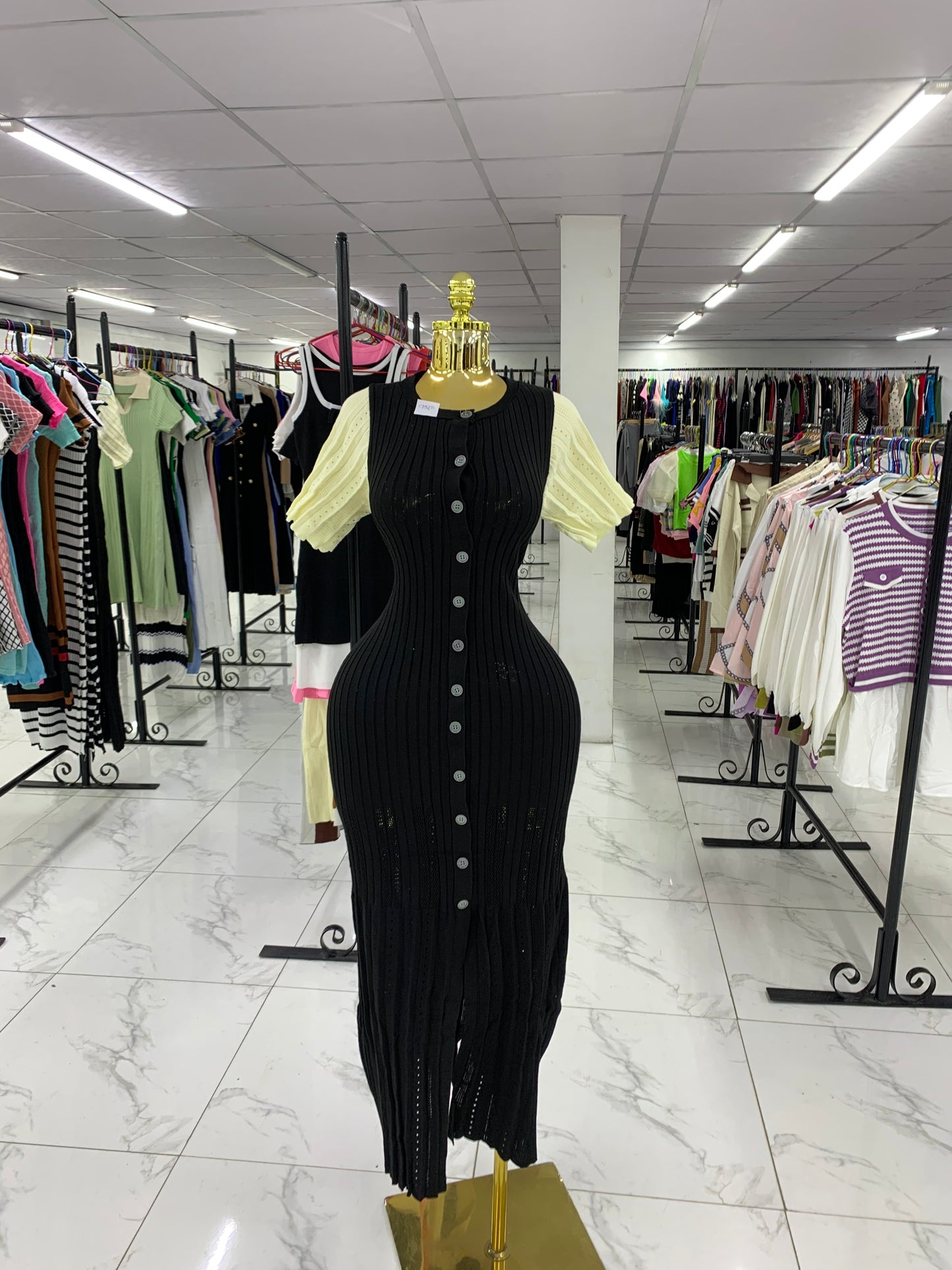 Papaya maxi gown