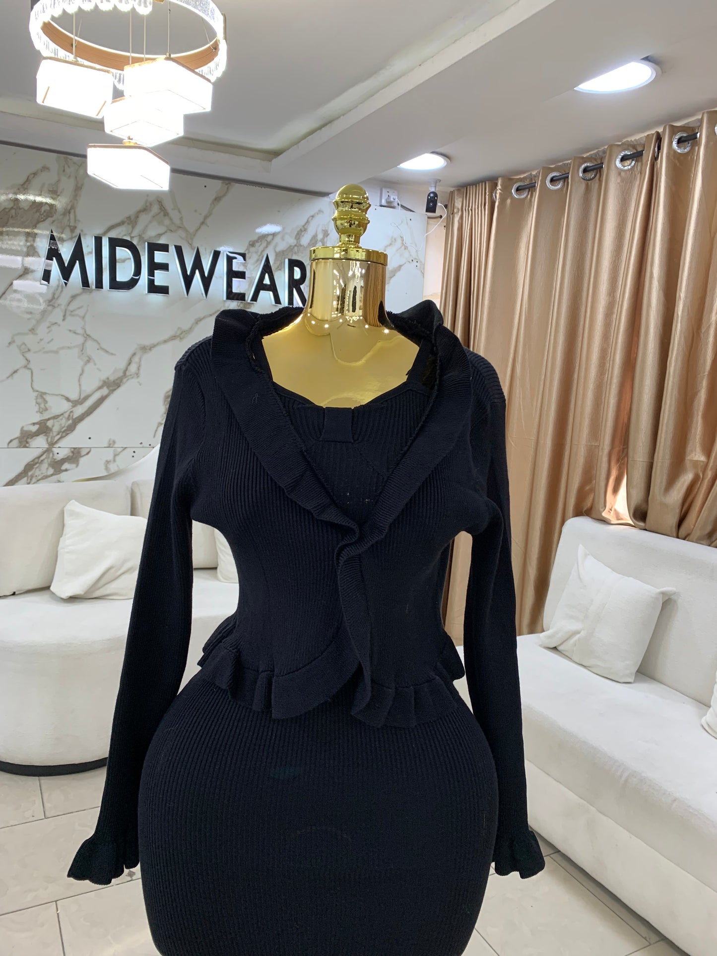 Nude jacket and gown two piece MID4216