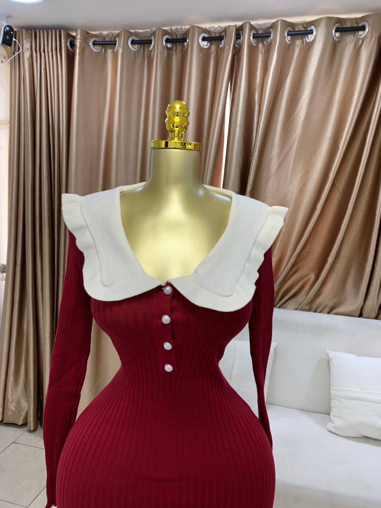 White cape gown MID603