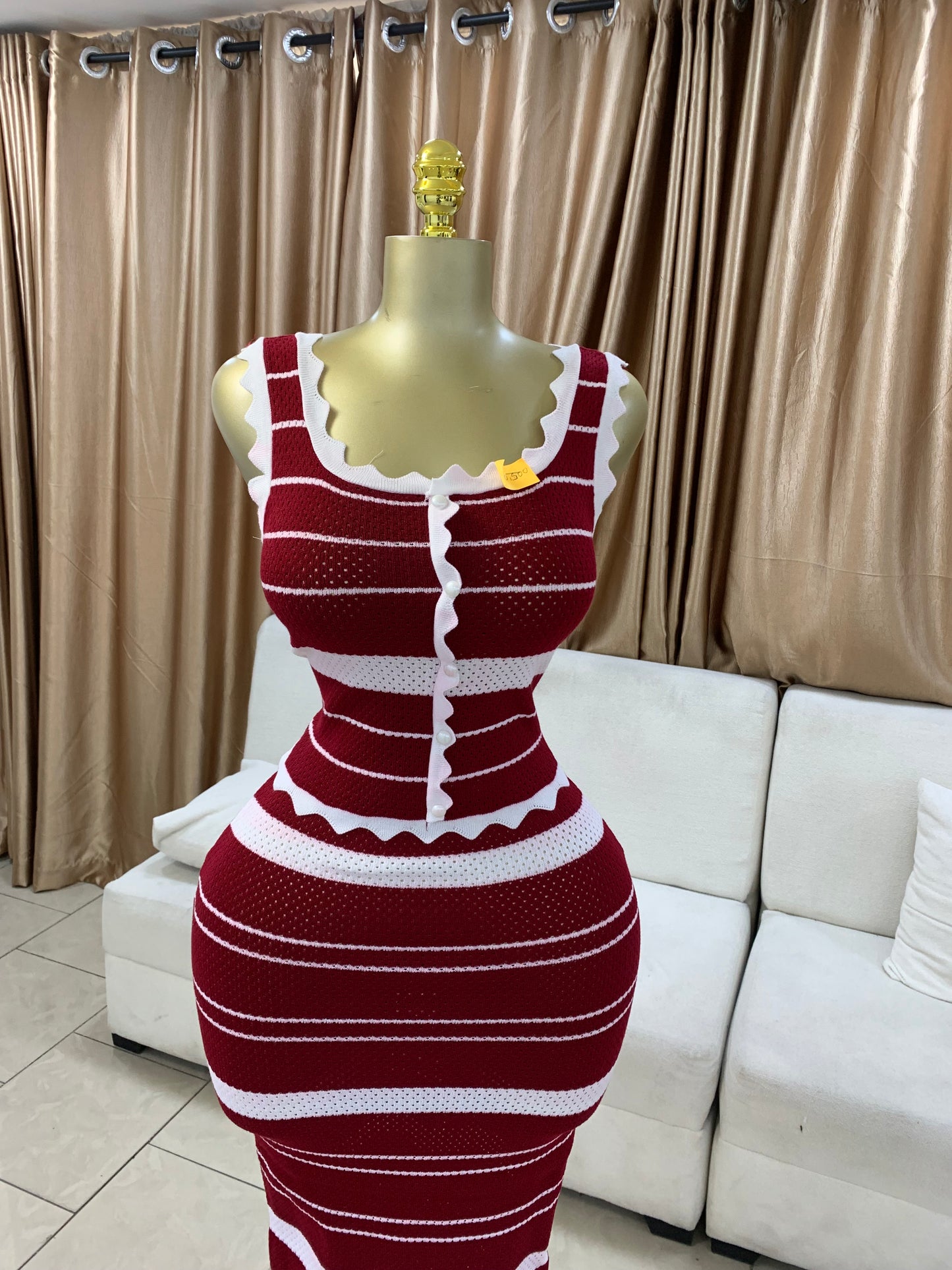 Zigzag edge two piece MID671