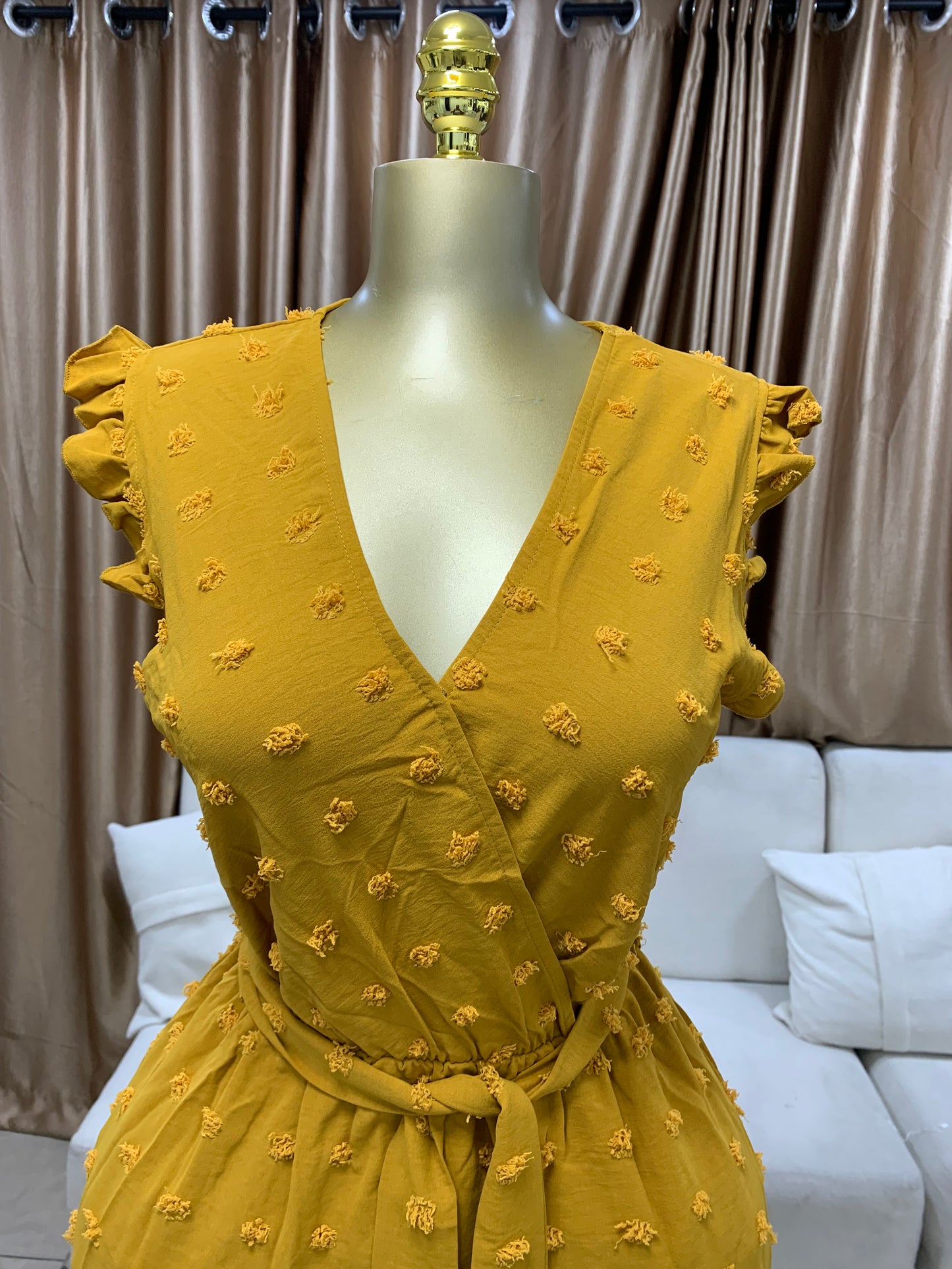 Pimples gown with belt MID106
