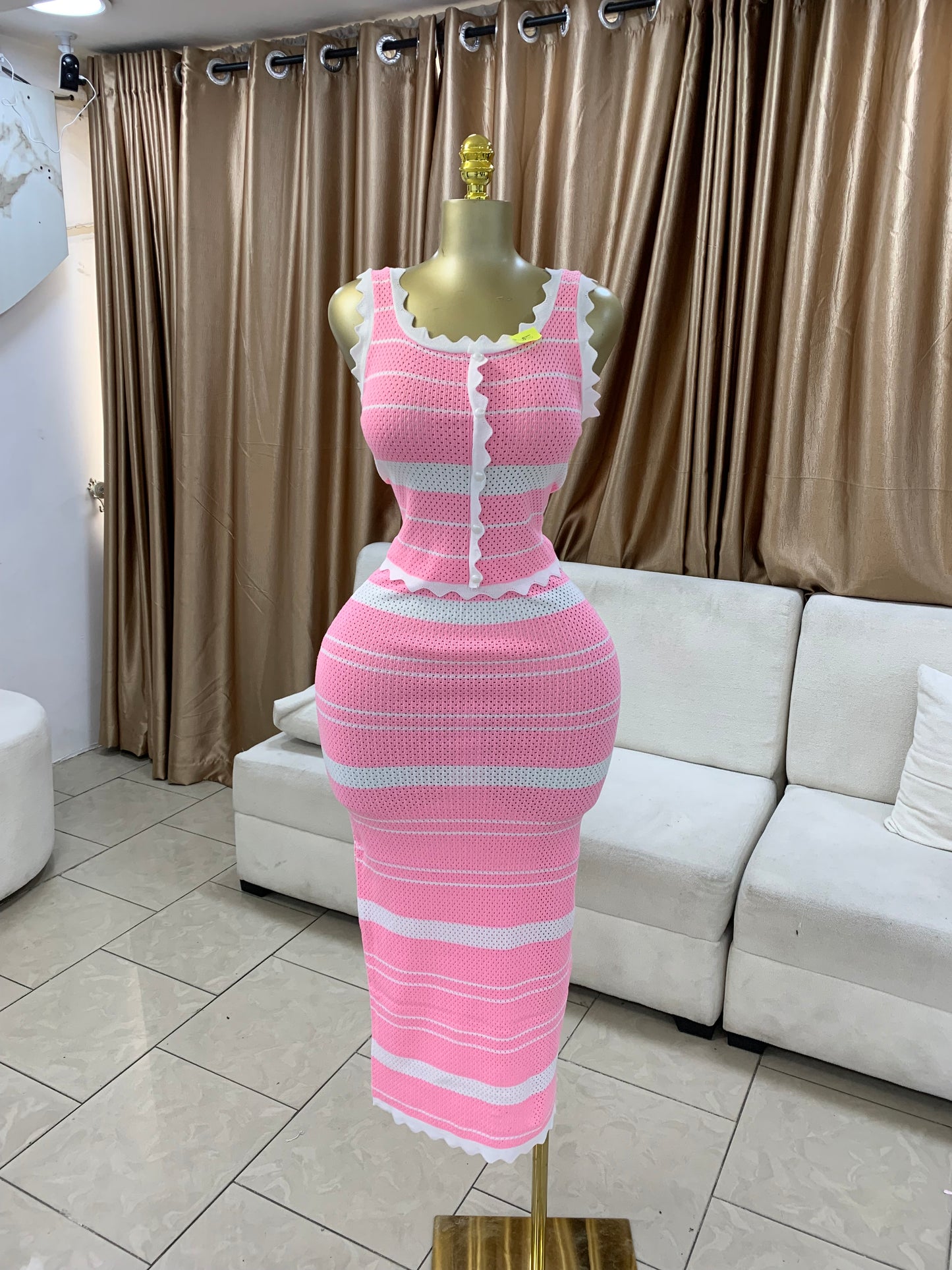 Zigzag edge two piece MID671