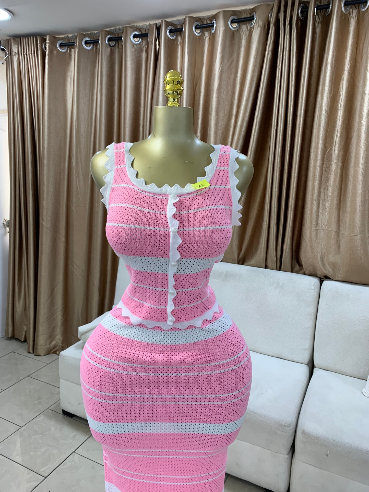 Zigzag edge two piece MID671