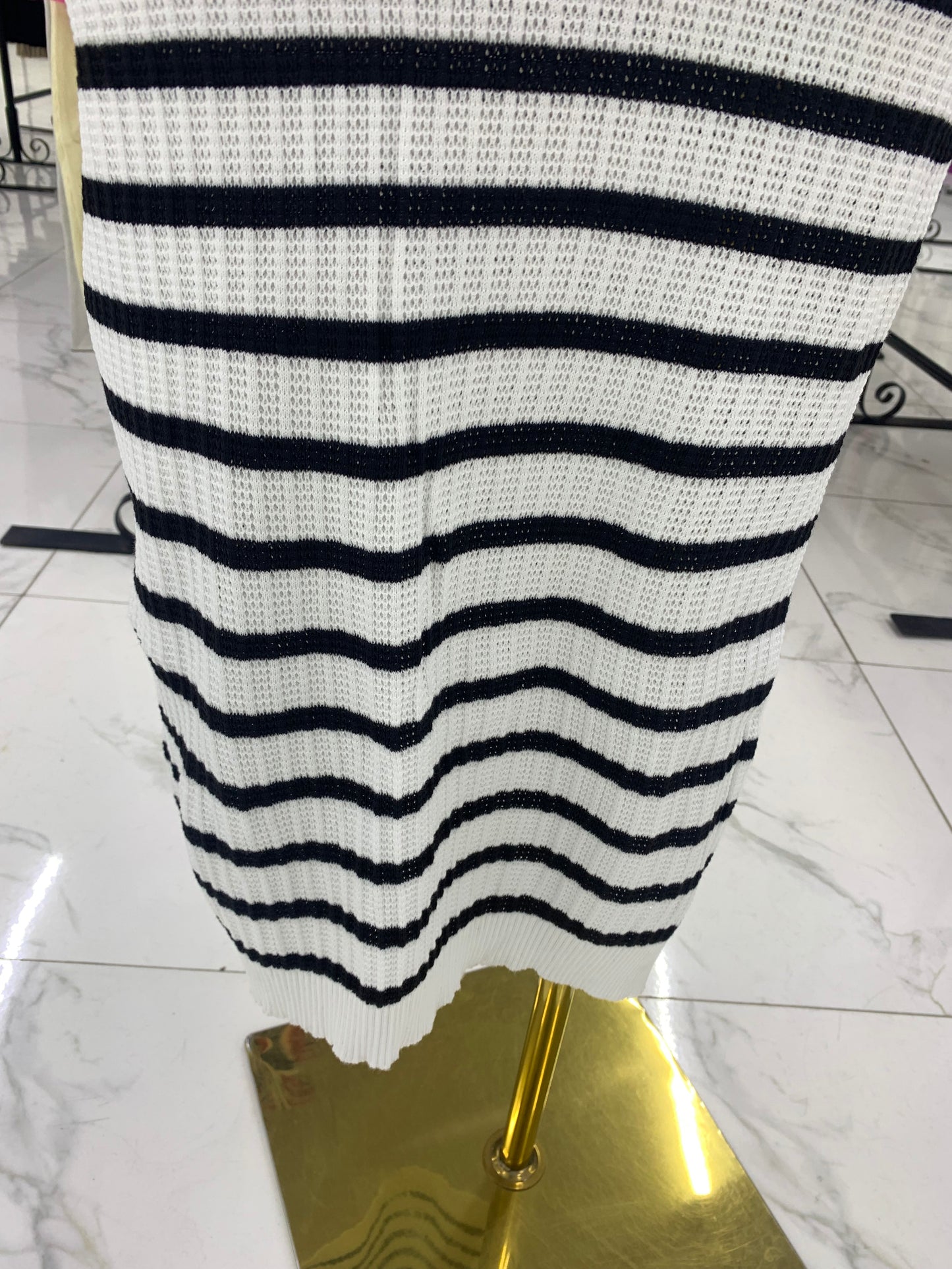 Niki monochrome gown MID691