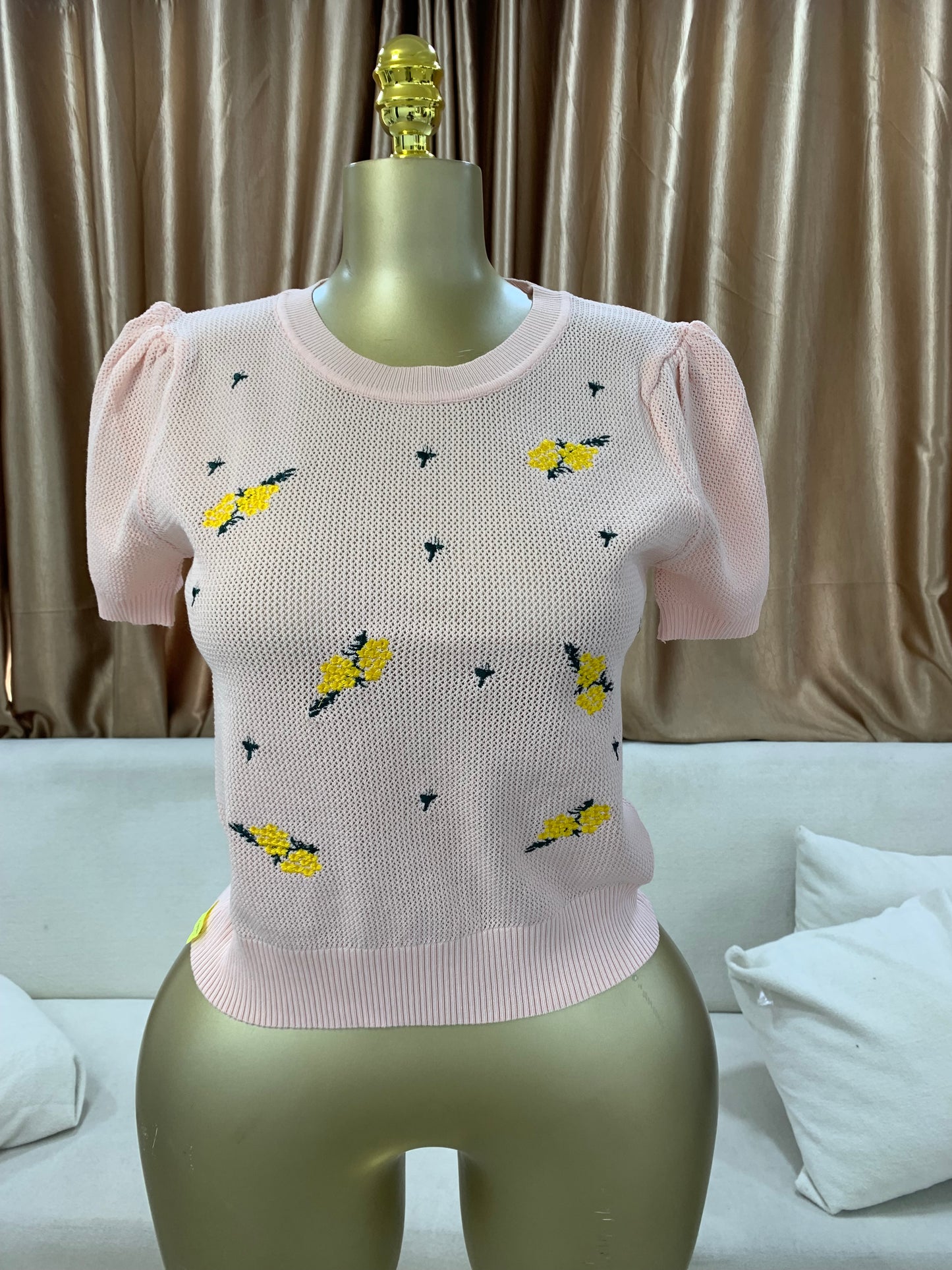 Yellow flower top MID2317