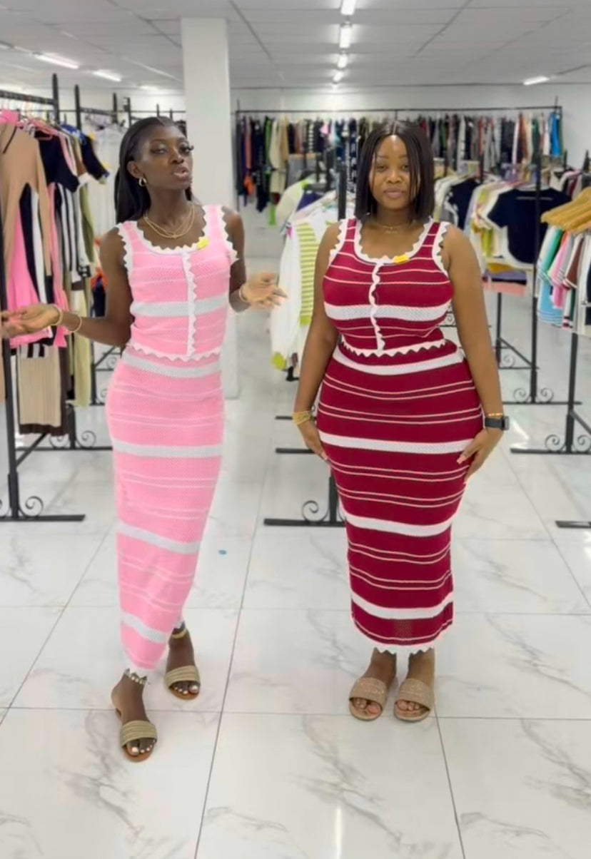 Zigzag edge two piece MID671