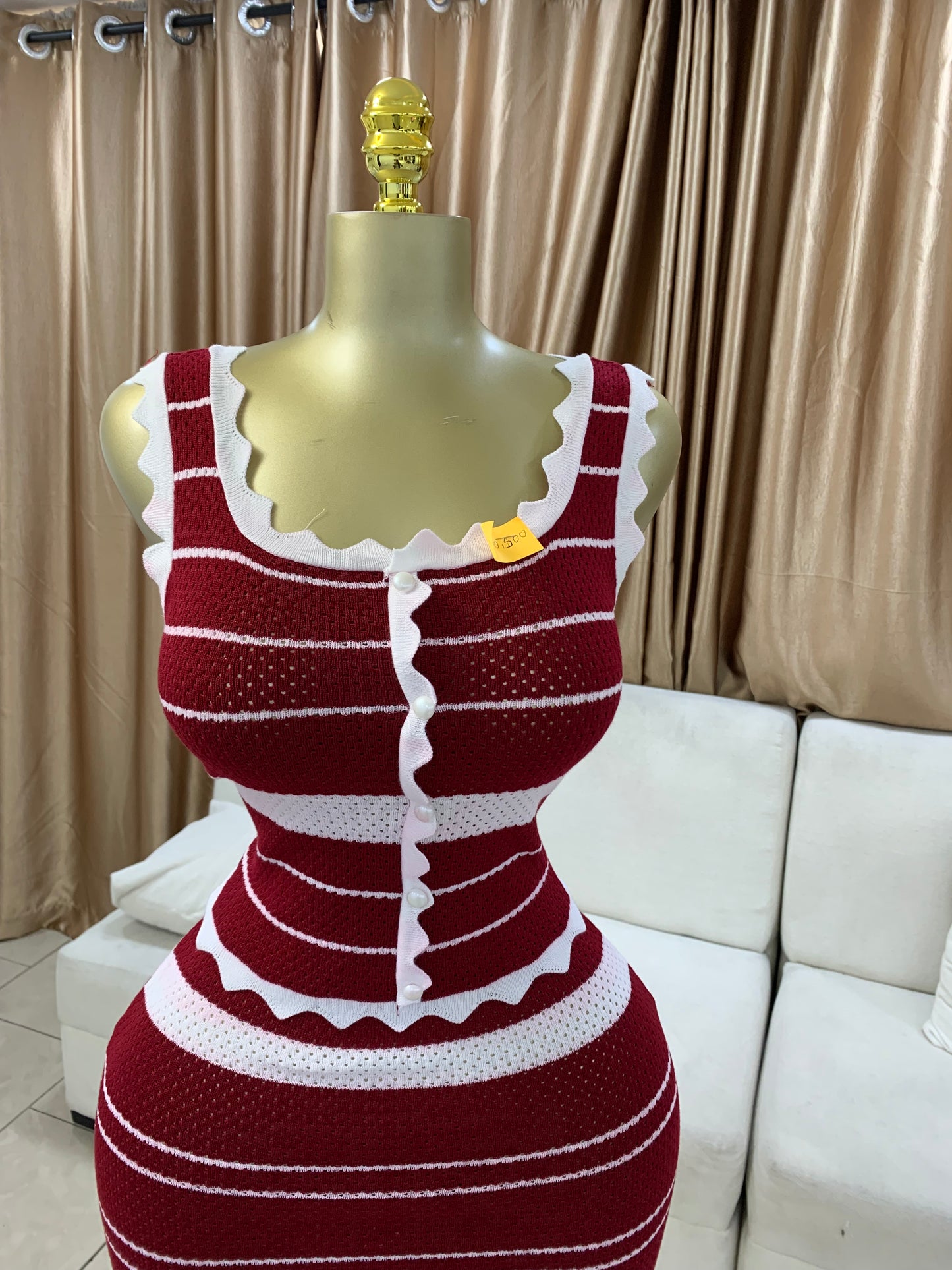 Zigzag edge two piece MID671