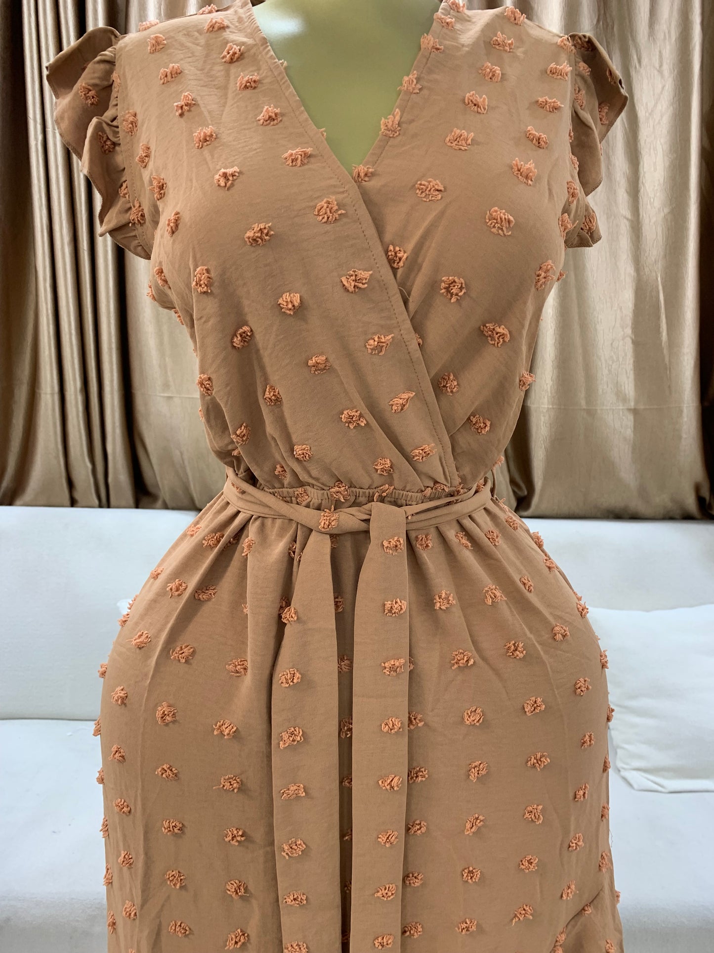 Pimples gown with belt MID106