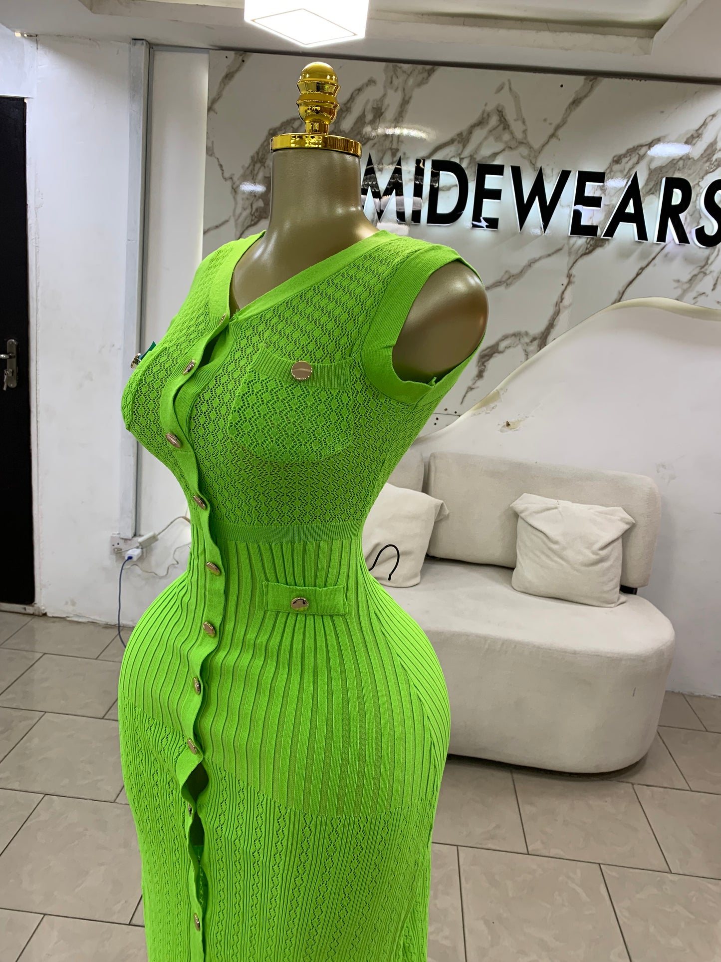 Zara gold sleeveless dress MID132