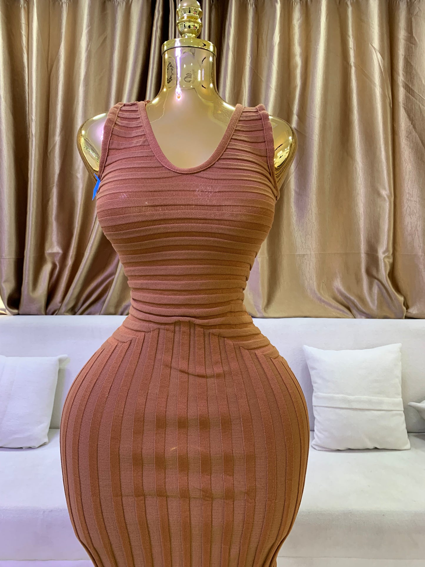 Niki spag flare gown