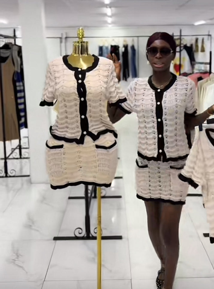 Knitted two piece